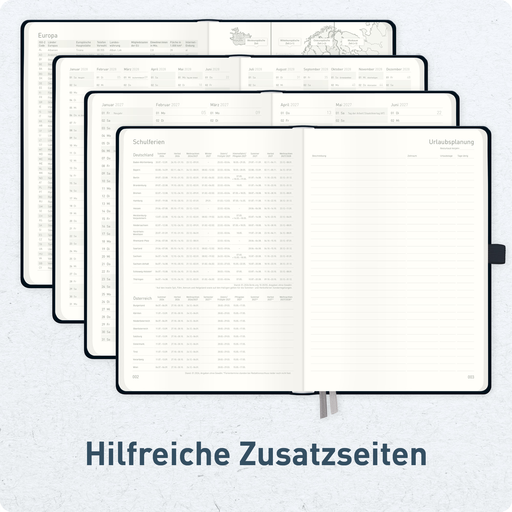Artikelbild 6 des Artikels “Wochen-Notiz-Kalender A5 2027 [Schwarz] “