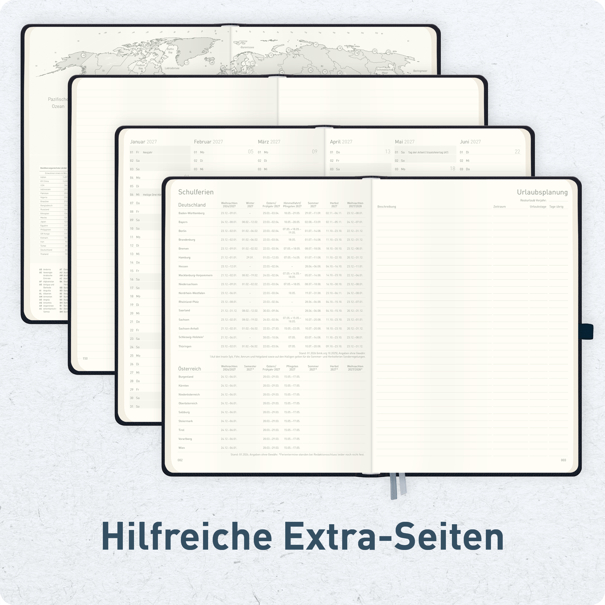 Artikelbild 6 des Artikels “Wochen-Notiz-Kalender A4 2027 [Schwarz] “