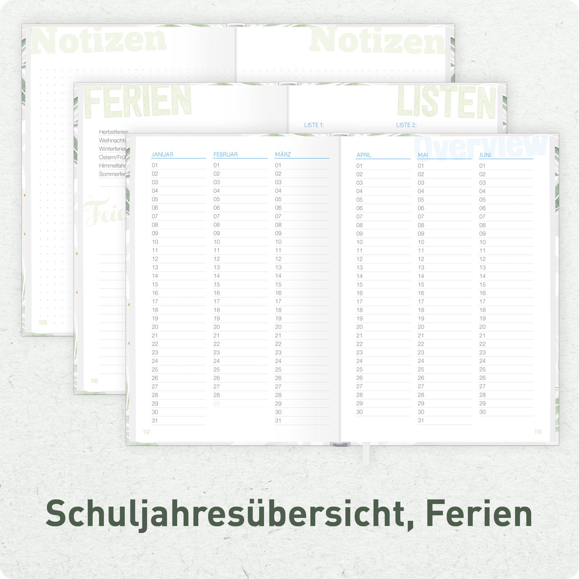 Artikelbild 6 des Artikels “Schulstuff Schülerplaner A5 [Pure Leaves] “