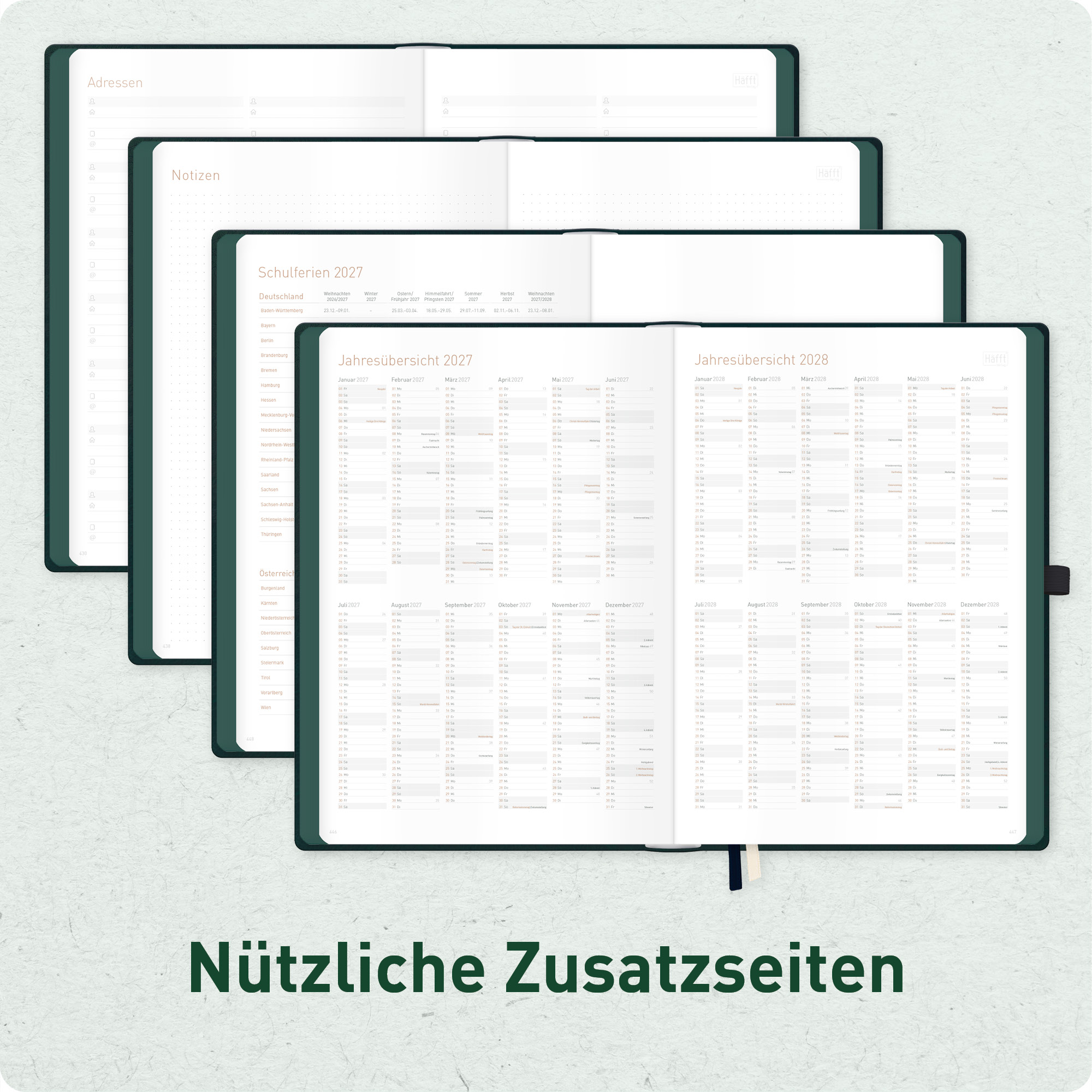 Artikelbild 6 des Artikels “Organizer Day by Day Maxi A4+ 2027 [Dark Green] “
