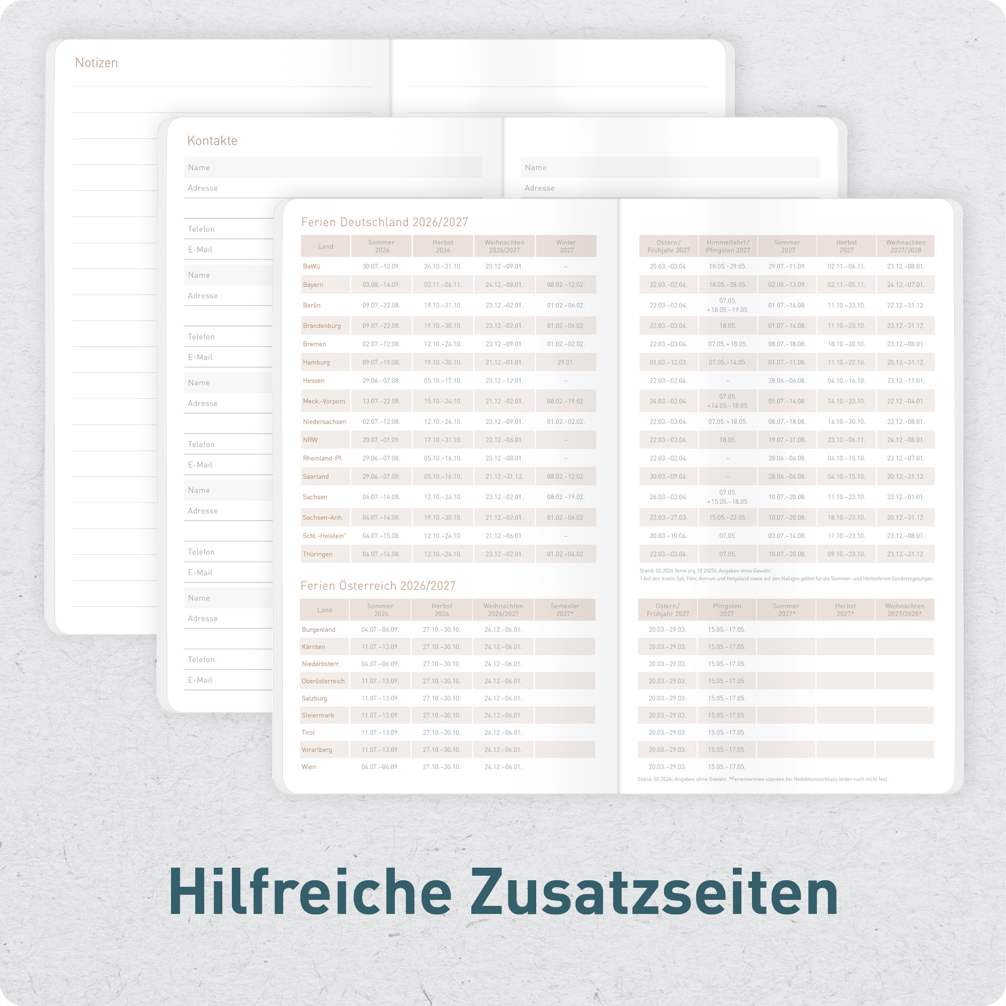 Artikelbild 6 des Artikels “Monatskalender Pocket Slim A6+ 2027 [Black Edition] “