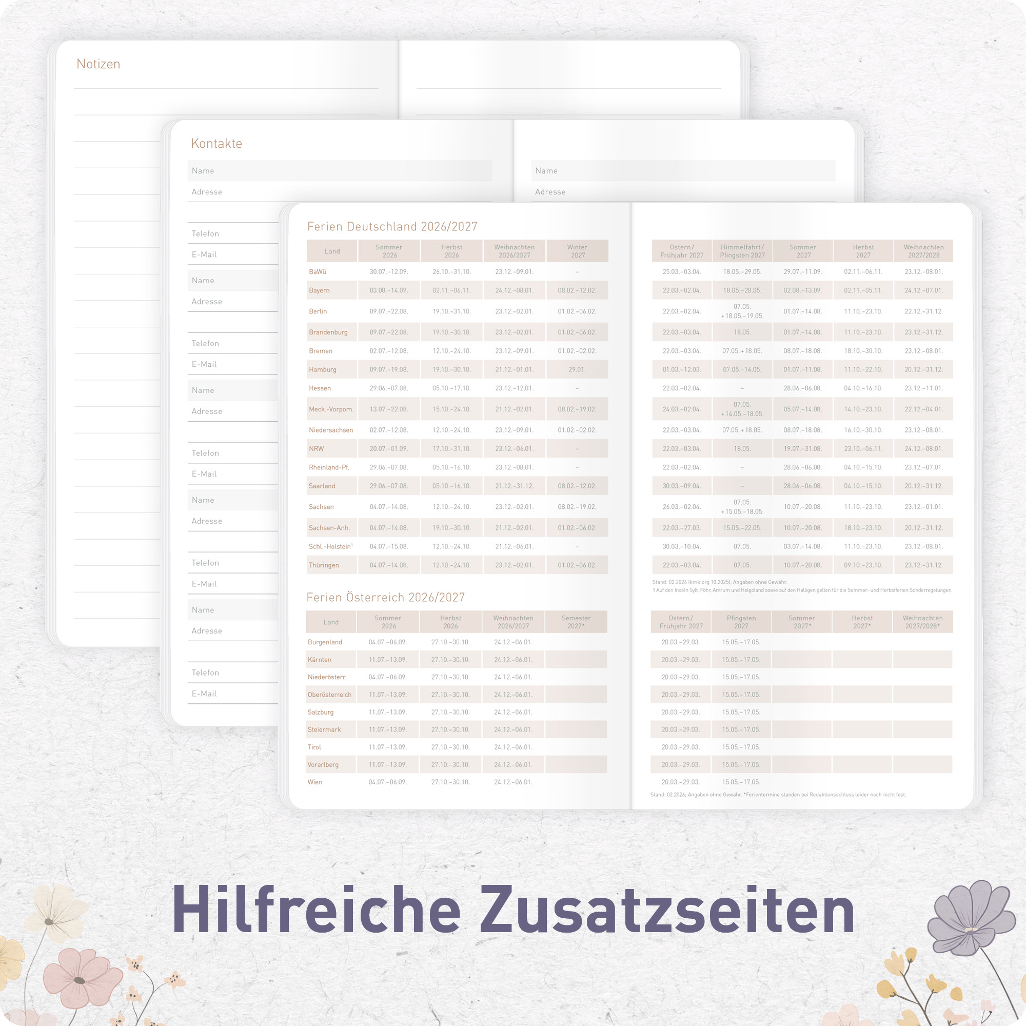 Artikelbild 6 des Artikels “Monatskalender Pocket Slim A6+ 2027 [Flower Joy] “