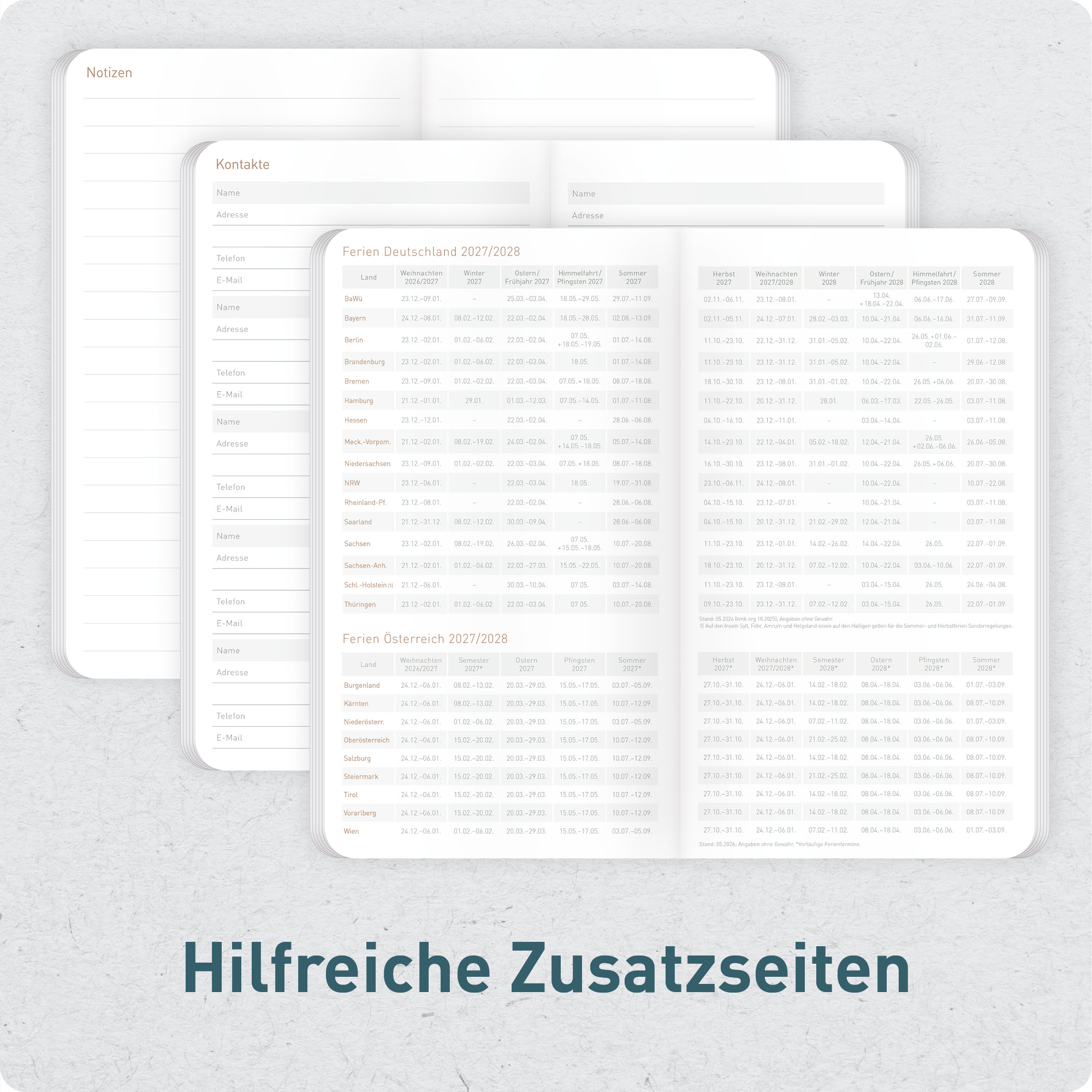 Artikelbild 6 des Artikels “Monatskalender Square A6+ 2027 [Black Edition] “