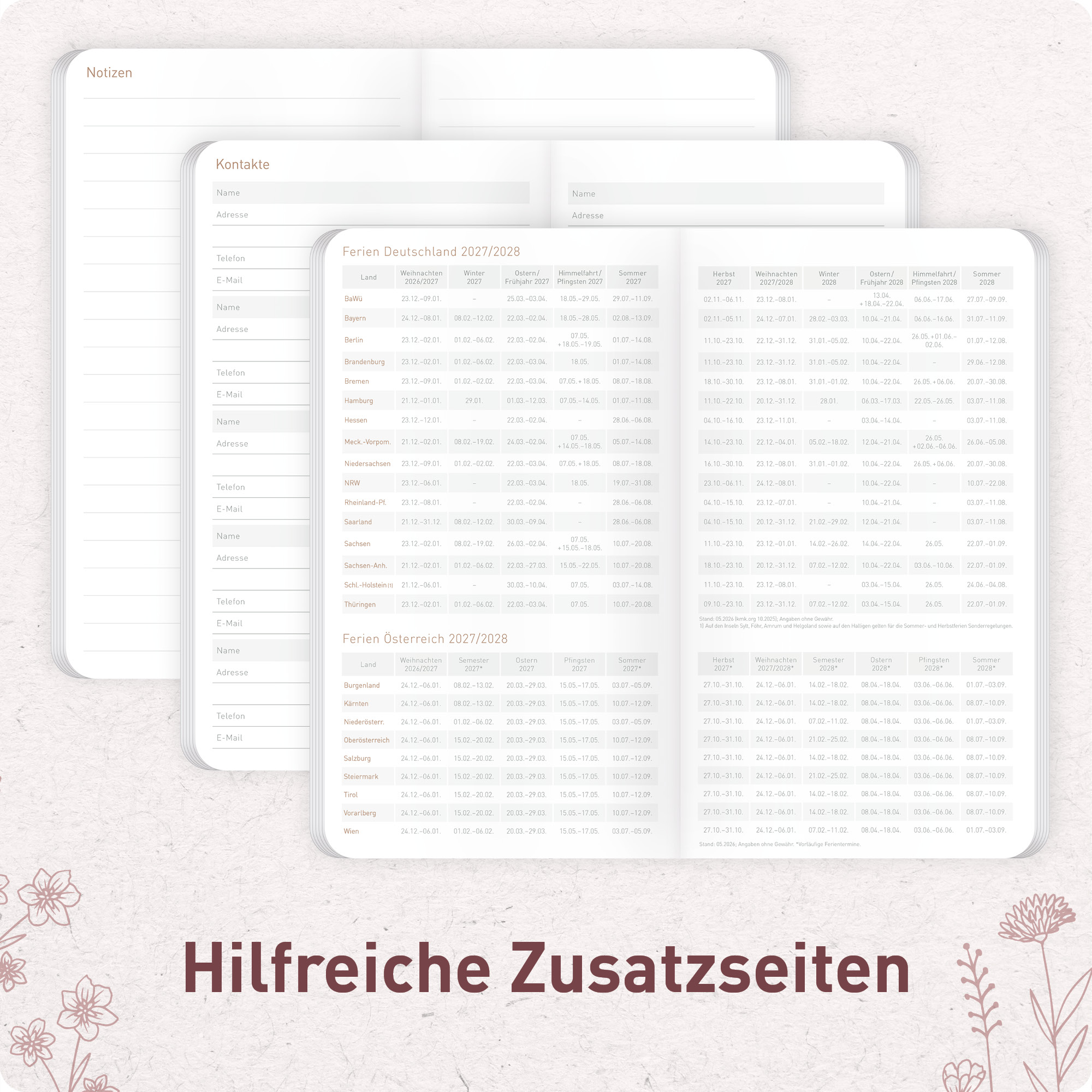 Artikelbild 6 des Artikels “Monatskalender Square A6+ 2027 [Fine Flowers] “