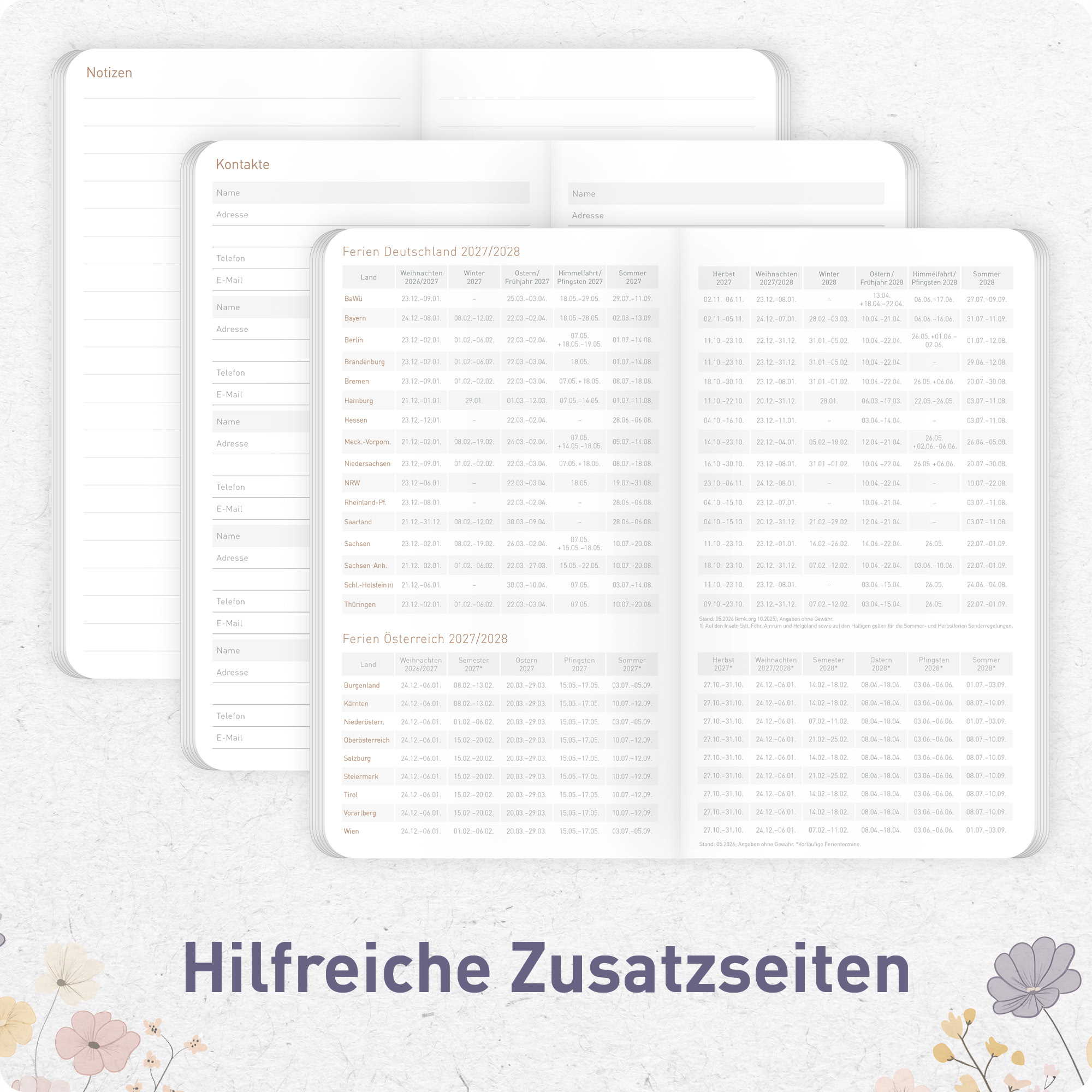 Artikelbild 6 des Artikels “Monatskalender Square A6+ 2027 [Flower Joy] “