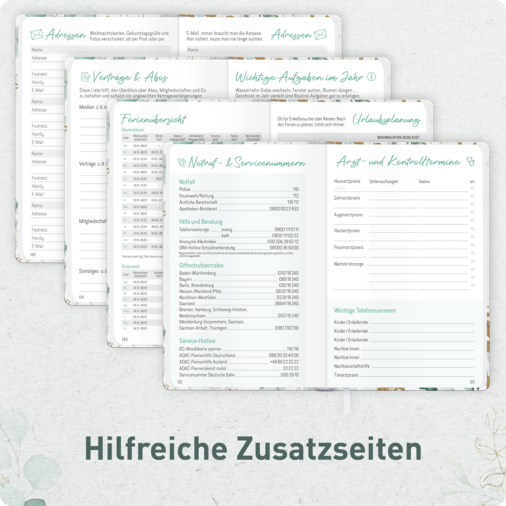 Artikelbild 6 des Artikels “Großdruck-Kalender A5 2027 [Blattgold] “