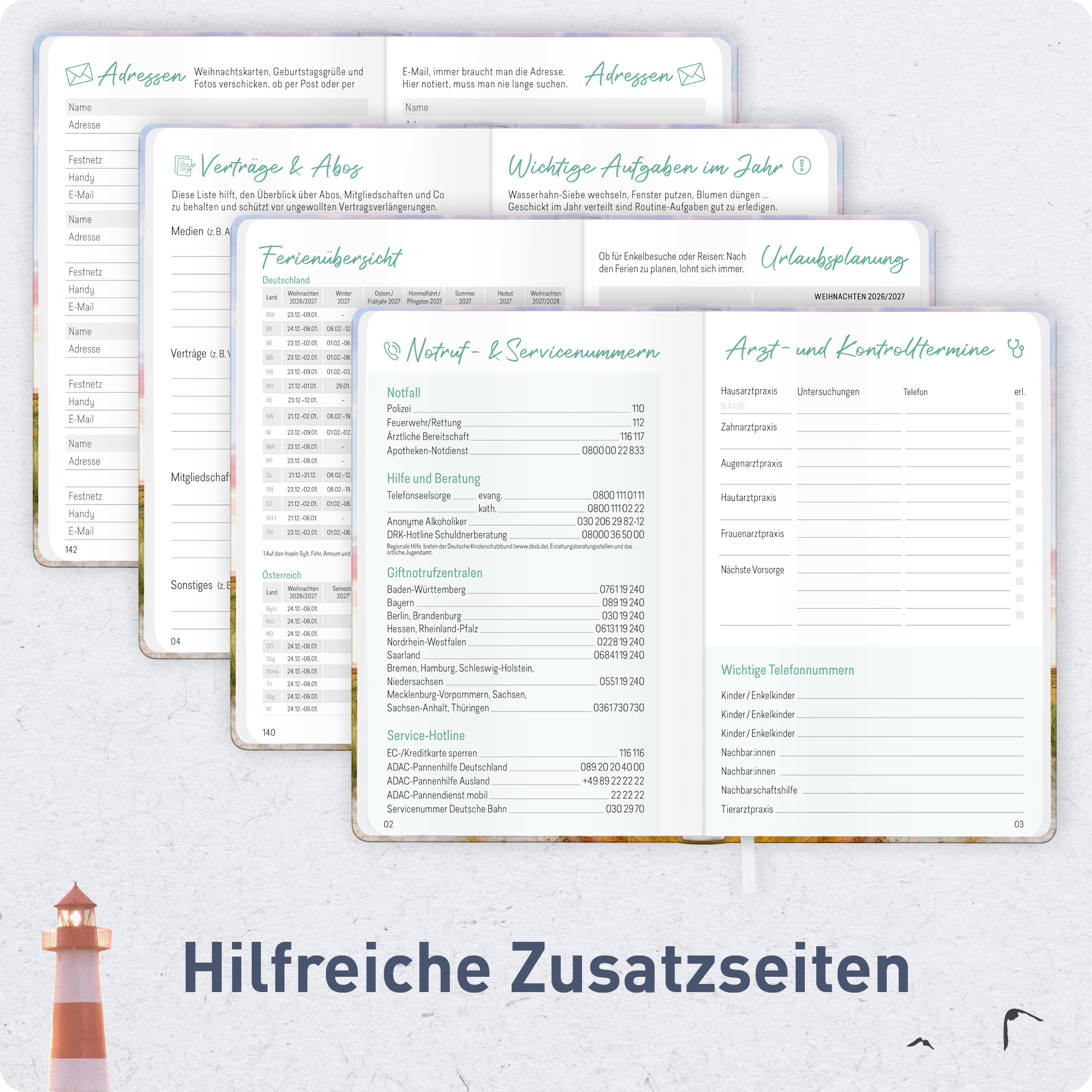 Artikelbild 6 des Artikels “Großdruck-Kalender A5 2027 [Leuchtturm] “