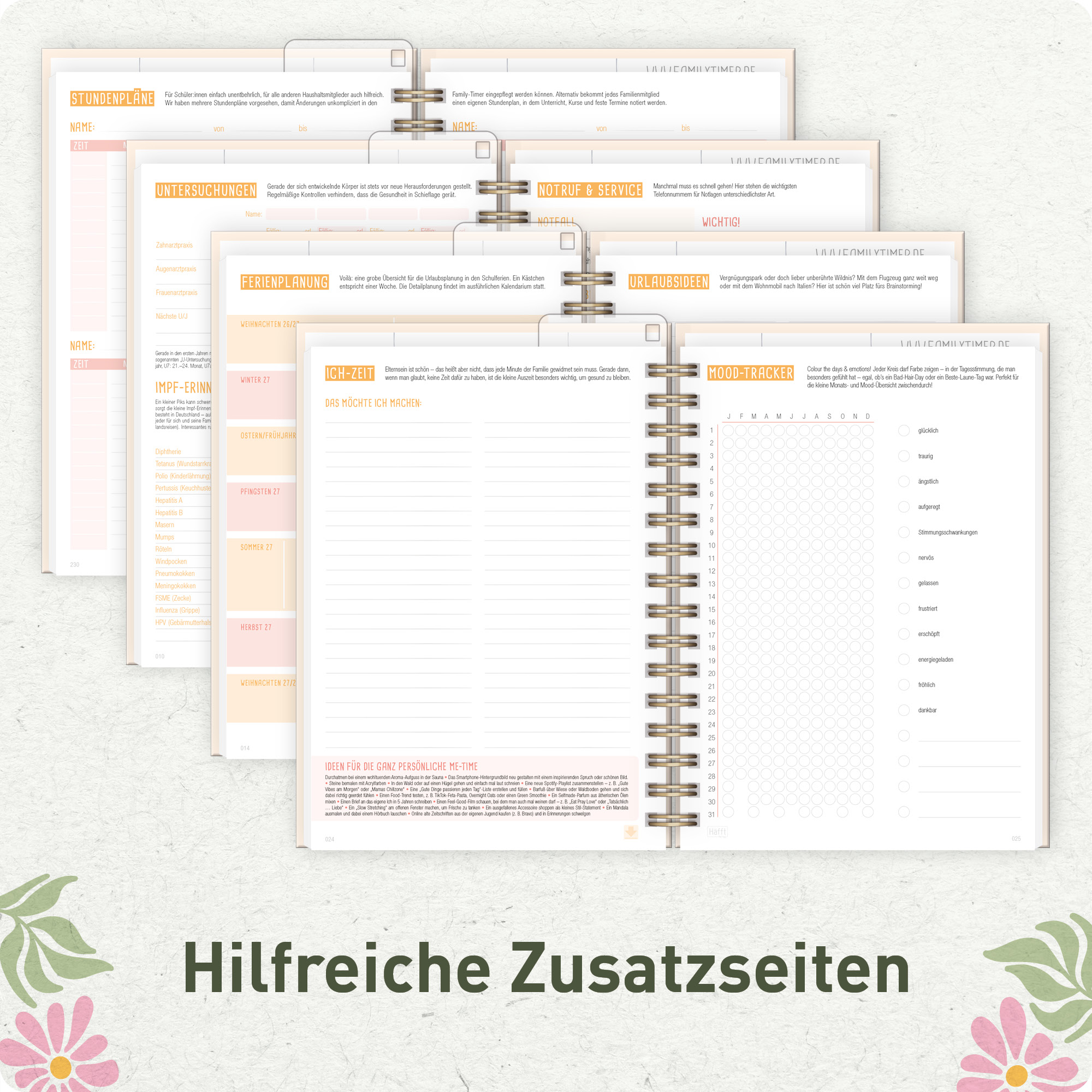 Artikelbild 6 des Artikels “Family-Timer A5 2027 [Flower Power] “