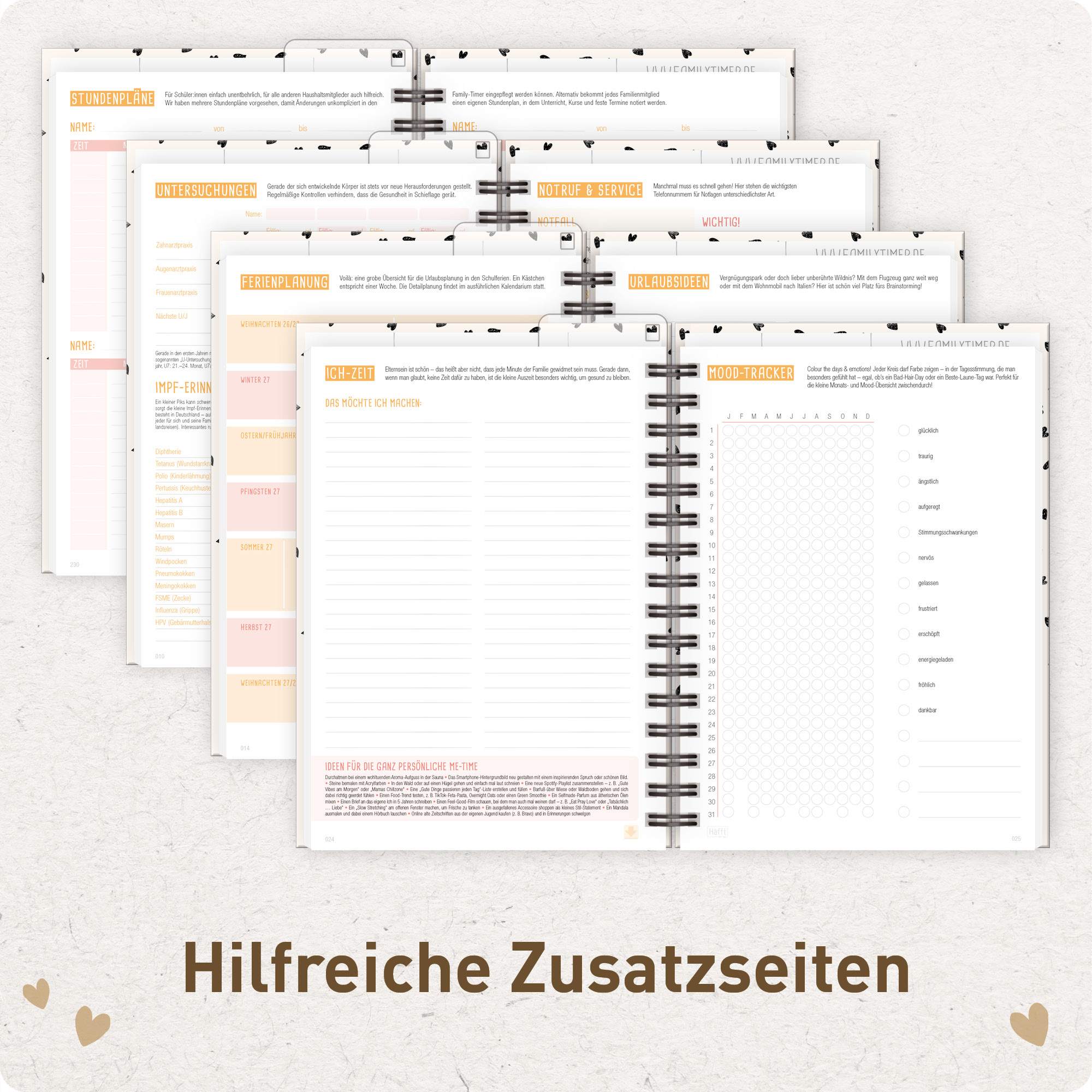 Artikelbild 6 des Artikels “Family-Timer A5 2027 [Golden Hearts] “