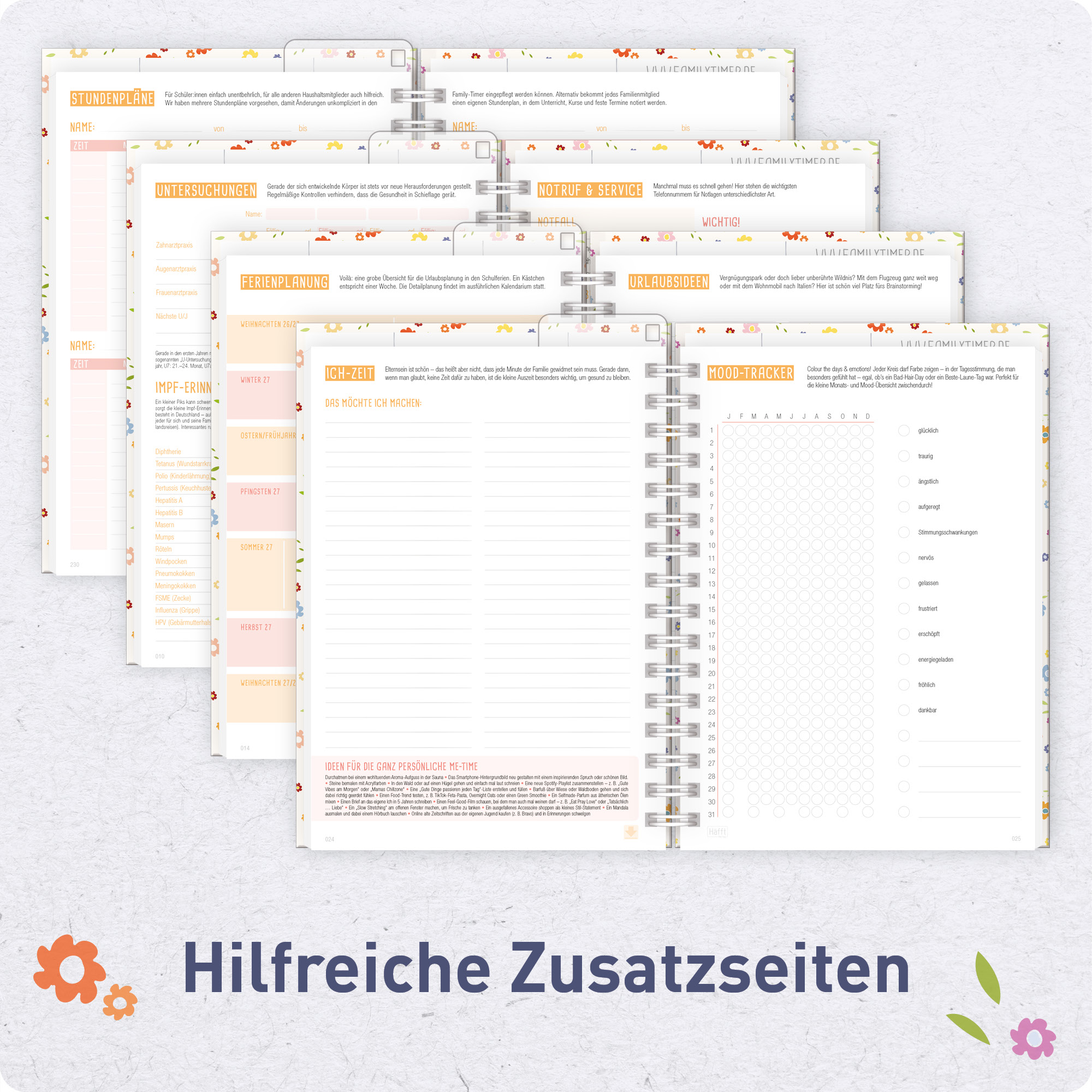 Artikelbild 6 des Artikels “Family-Timer A5 2027 [Tiny Blossoms] “