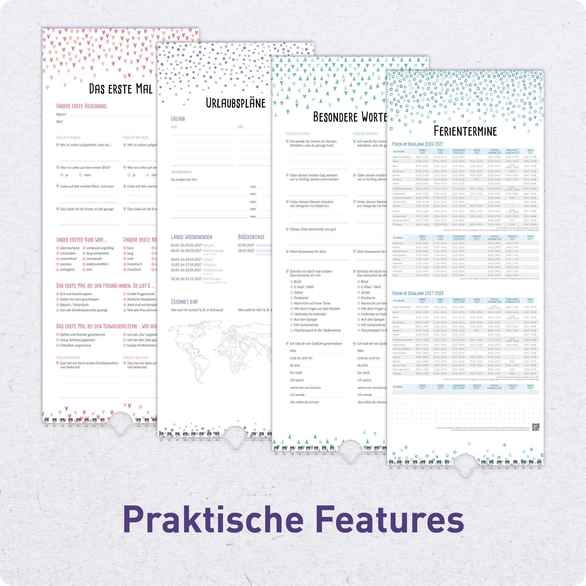 Artikelbild 6 des Artikels “Du + Ich Paarkalender 2027 Wandkalender mit 3 Spalten “