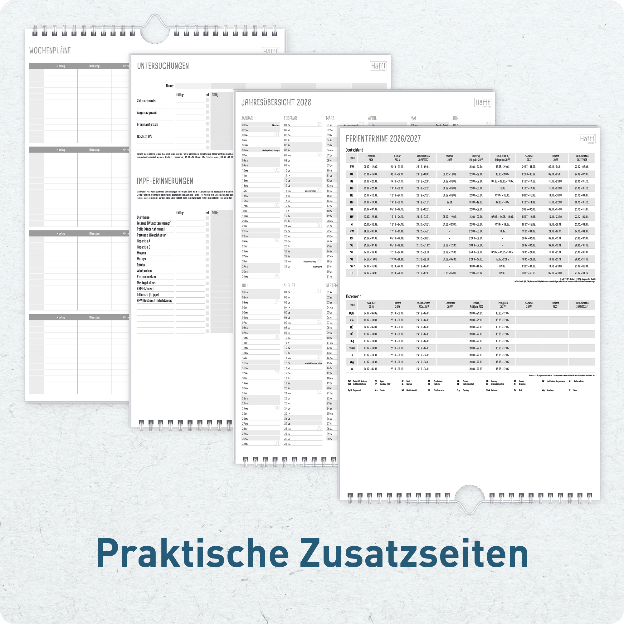 Artikelbild 6 des Artikels “Familienplaner kompakt 2026/2027 Wandkalender mit 6 Spalten [Rainbow] “