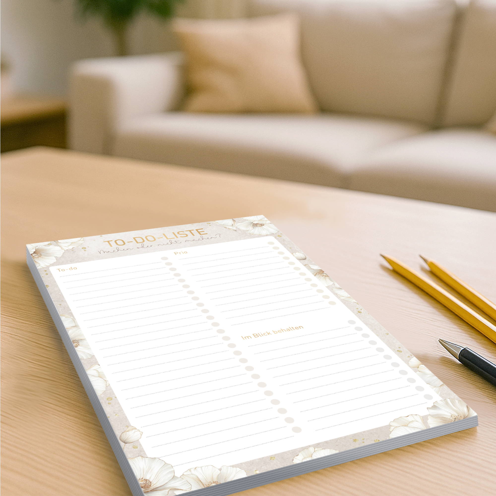 Artikelbild 6 des Artikels “To-do Listen Block A5 [Golden Blossoms] “
