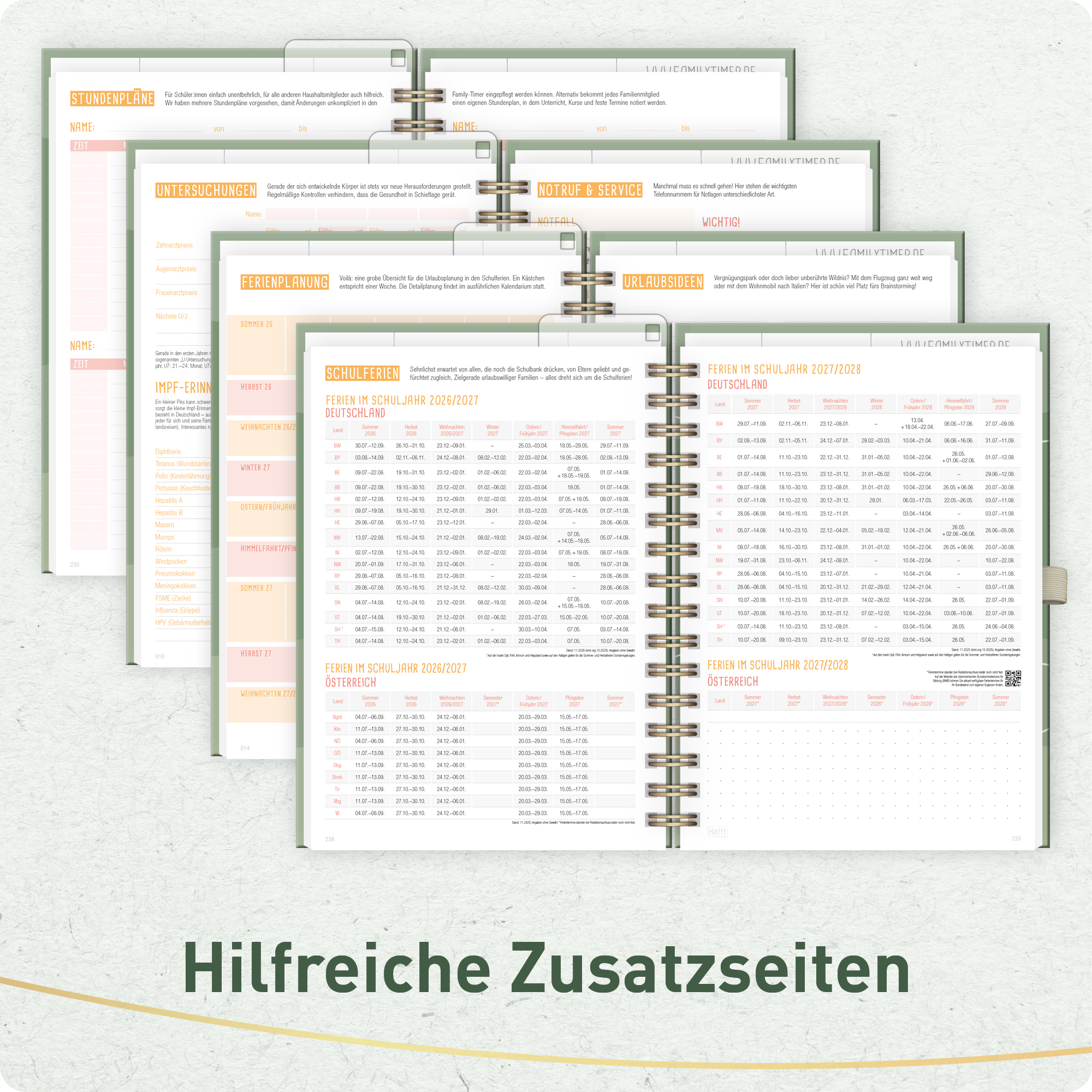 Artikelbild 6 des Artikels “Family-Timer Deluxe A5 2026 2027 [Green Waves] “