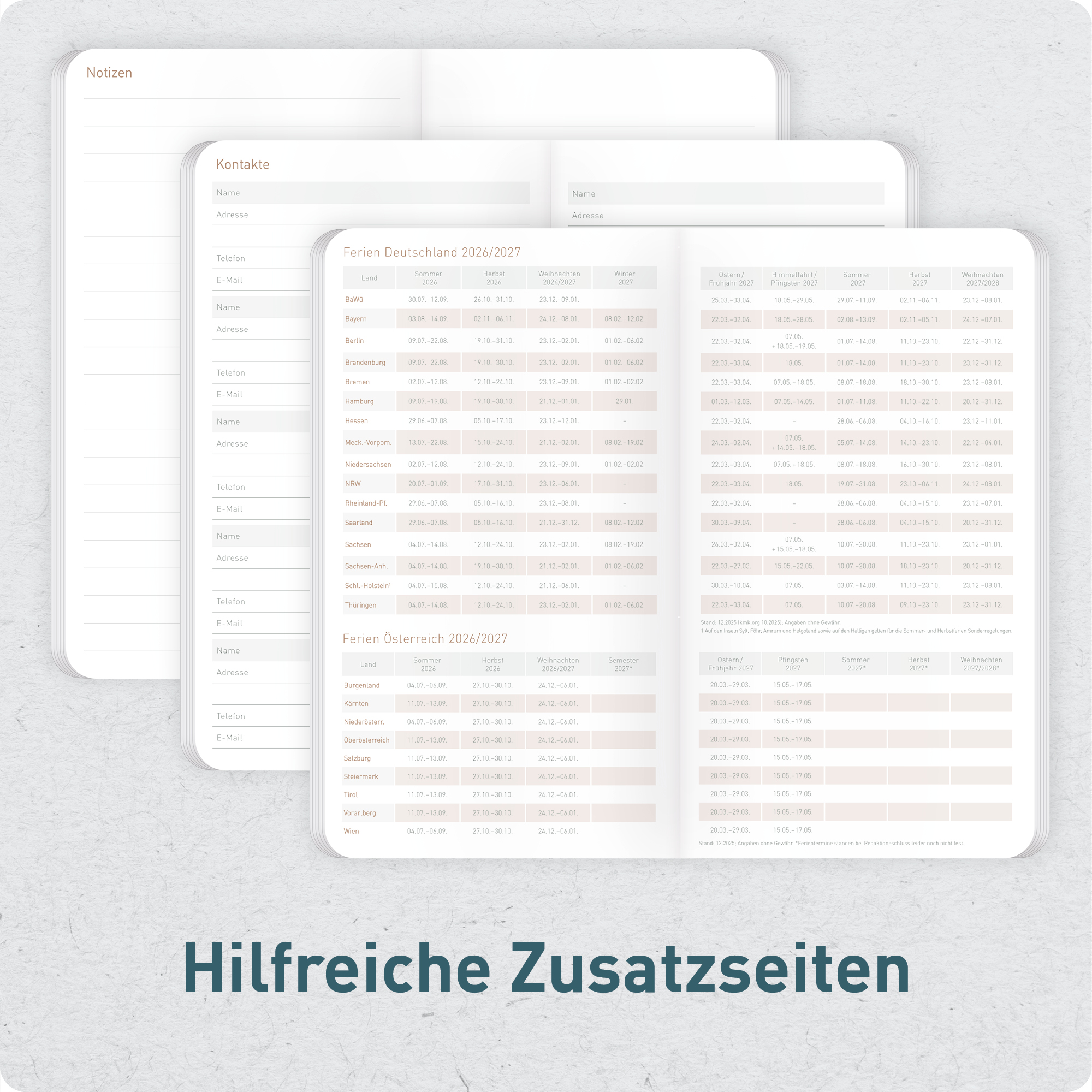 Artikelbild 6 des Artikels “Monatskalender 2026/2027 Square A6+ Taschenkalender [Black Edition] “