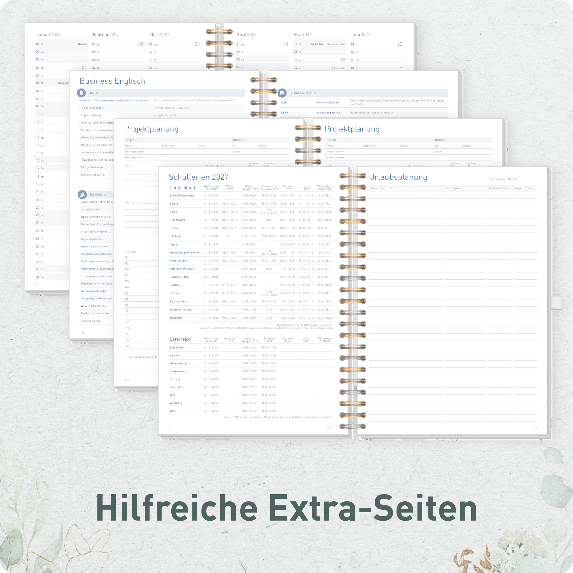 Artikelbild 6 des Artikels “Business-Timer Maxi A4 2027 [Blattgold] “