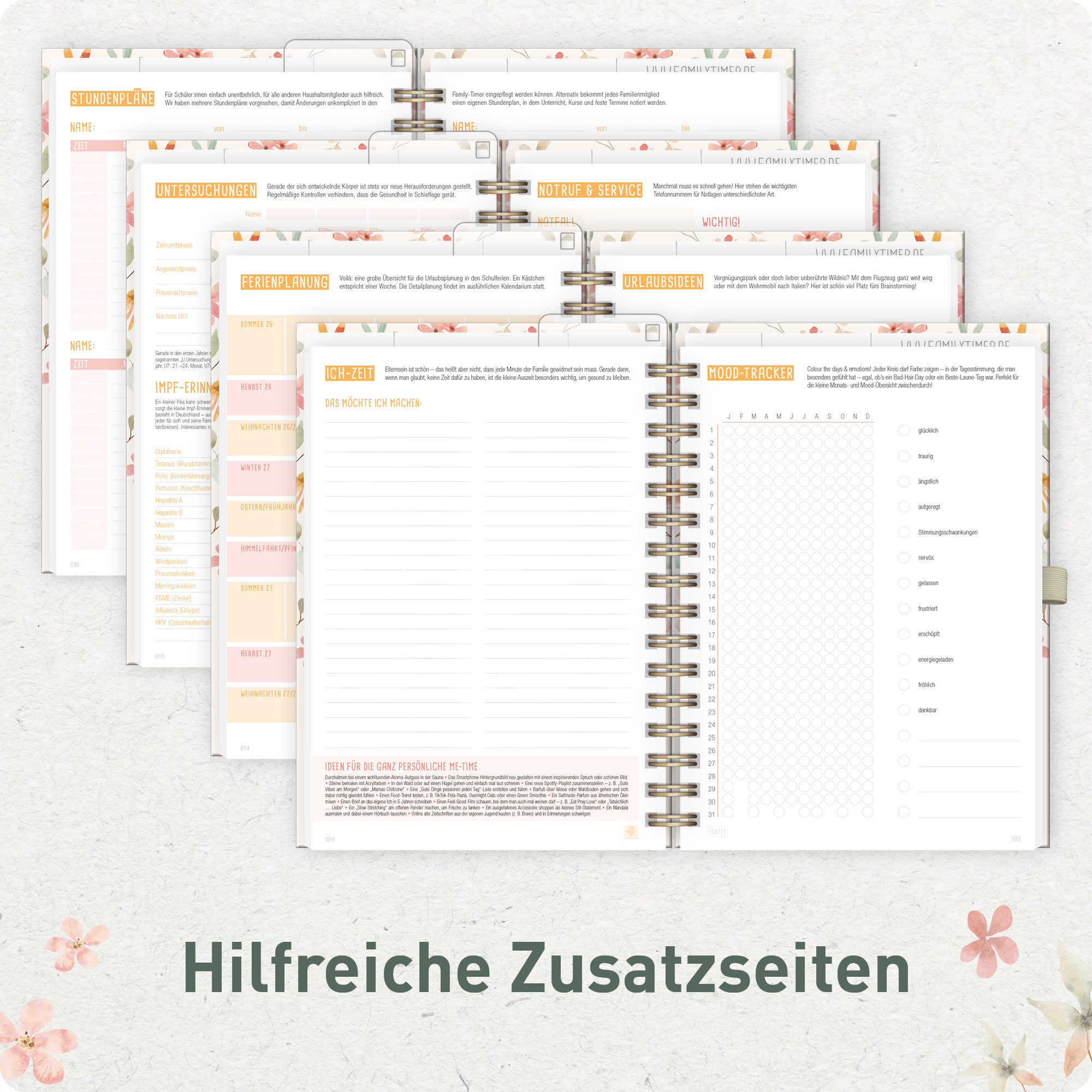 Artikelbild 6 des Artikels “Family-Timer Deluxe A5 2027 [Wild Blossoms] “