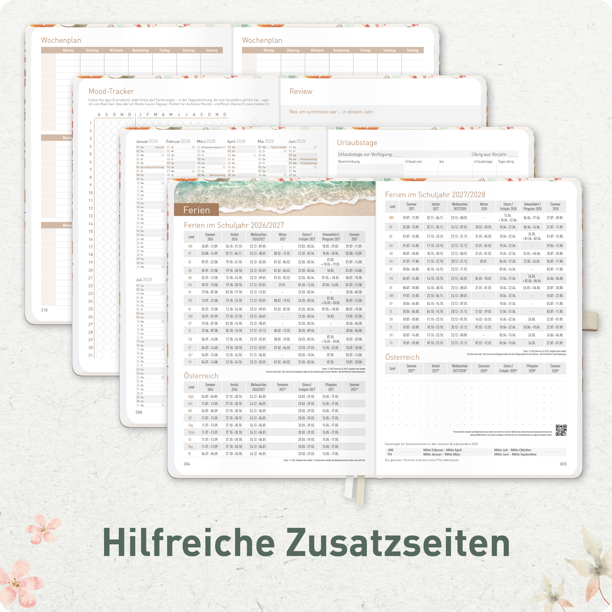 Artikelbild 6 des Artikels “Chäff-Timer Premium A5 Kalender 2026/2027 [Wild Blossoms] “