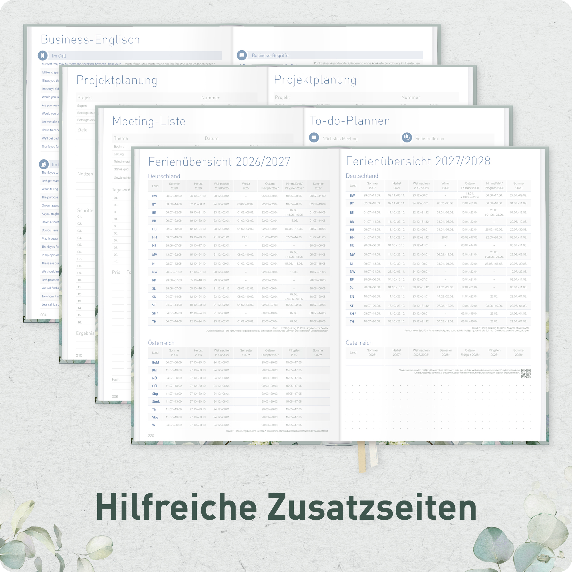 Artikelbild 6 des Artikels “Häfft® Business-Timer 2026 2027 A5 für 17 Monate: August 26 bis Dez. 27 - Buchkalender, Terminplaner, Wochenkalender, Terminkalender, Wochenplaner 