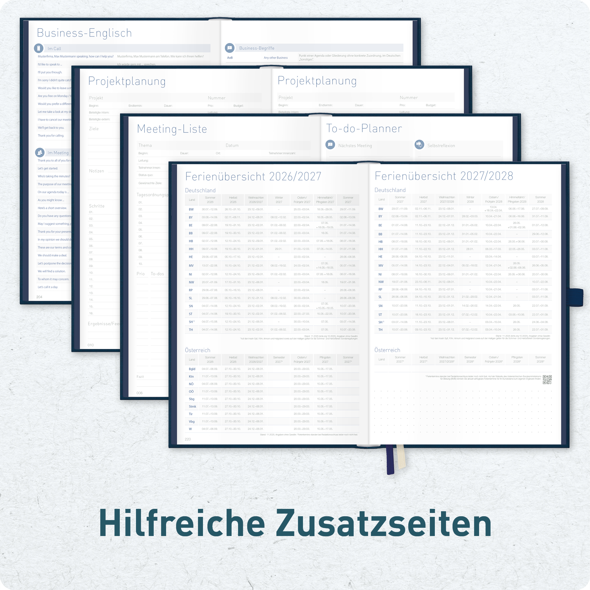 Artikelbild 6 des Artikels “Business-Timer Deluxe A5 2026/2027 A5 [Nachtblau] “