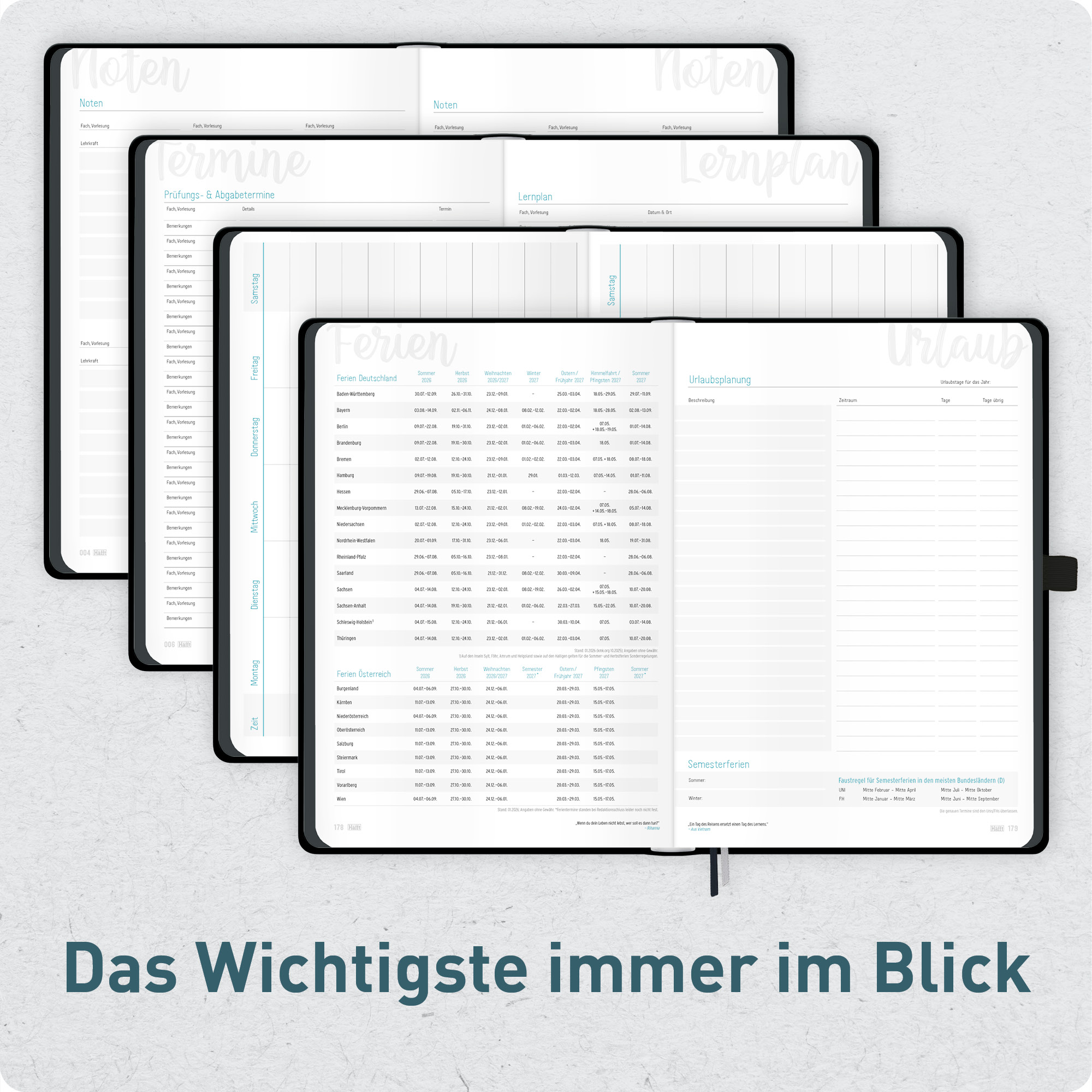 Artikelbild 6 des Artikels “Häfft-Timer Deluxe A5 2026/2027 [Black Edition] “