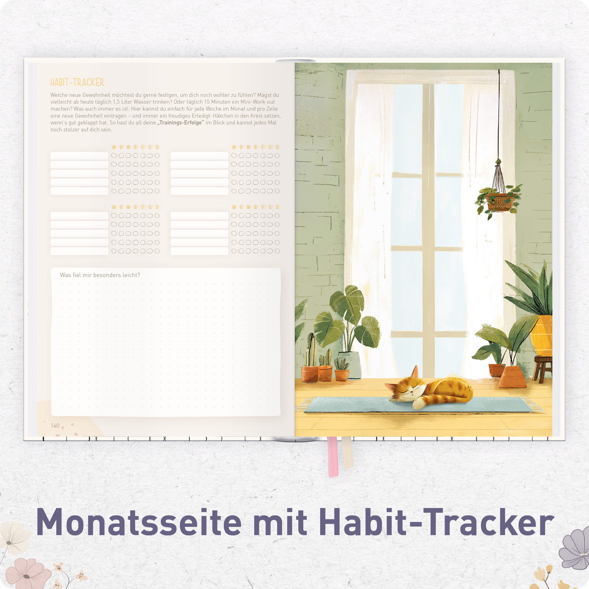 Artikelbild 6 des Artikels “paper&you Das 7-Fragen-Tagebuch A5 für 6 Monate [Flower Joy] “