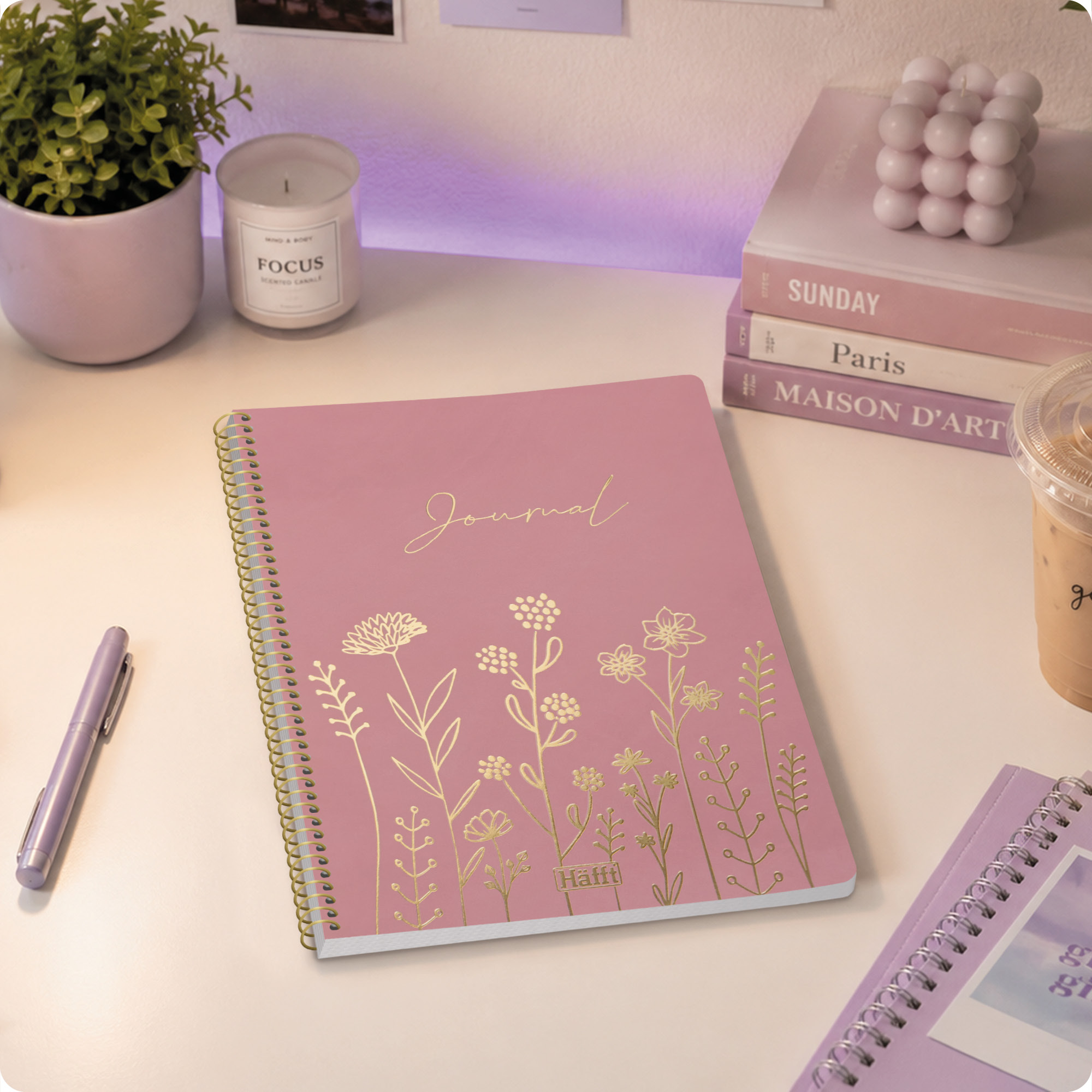 Artikelbild 6 des Artikels “College-Journal dotted A5 [Fine Flowers rosé] “