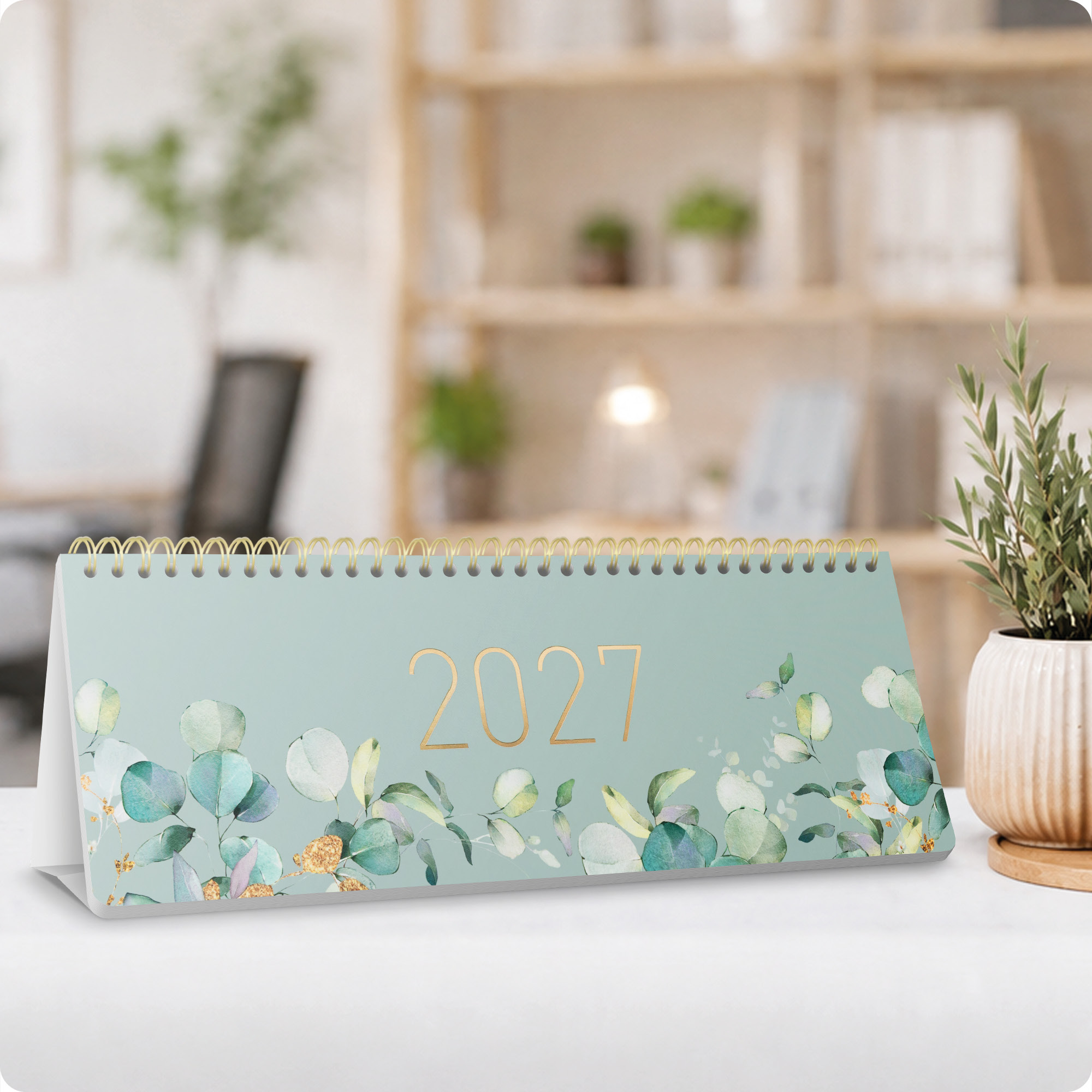 Artikelbild 6 des Artikels “Wochen-Tischkalender 2027 mit Aufsteller [Minty Leaves] “