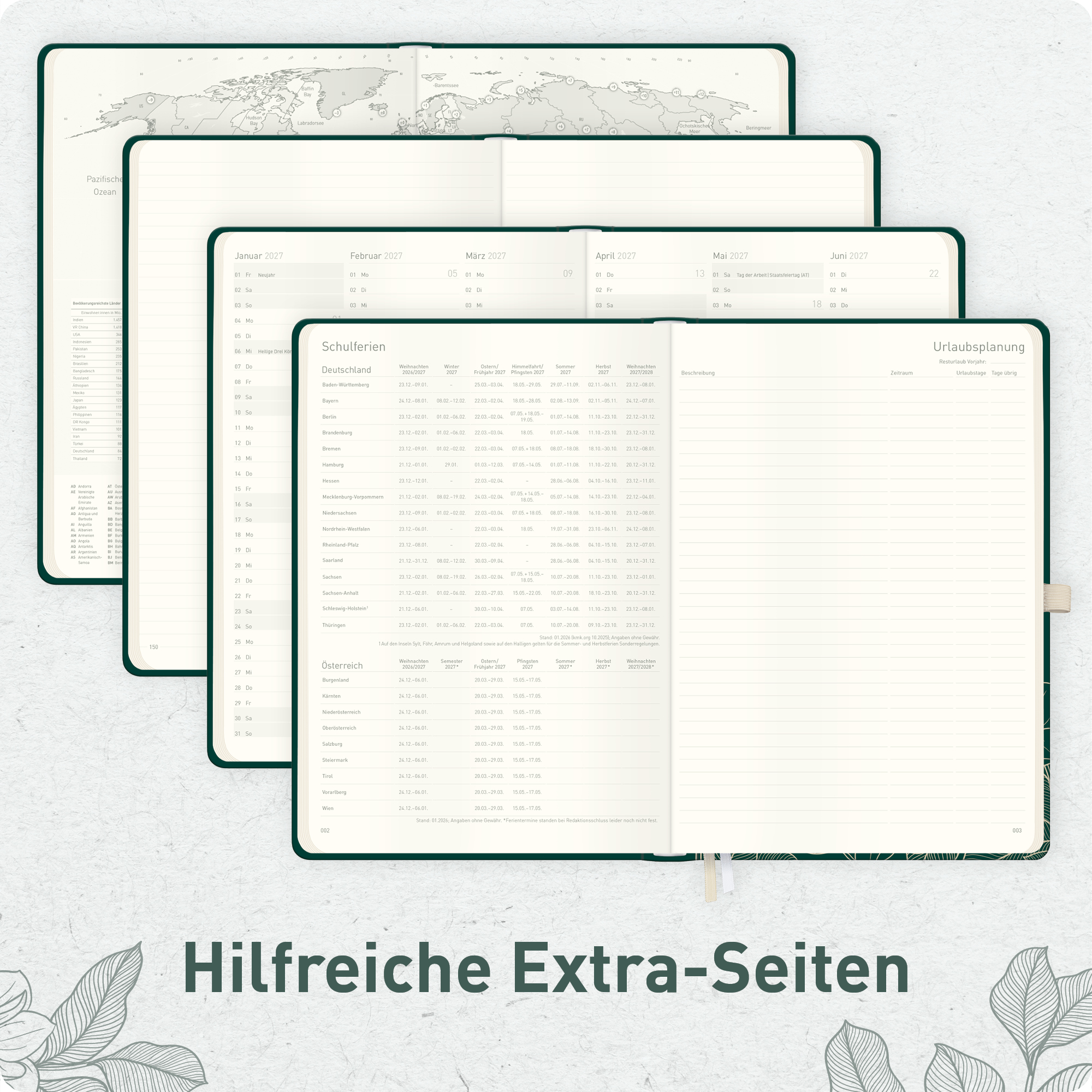Artikelbild 6 des Artikels “Wochen-Notiz-Kalender A4 2027 [Golden Leaves] “