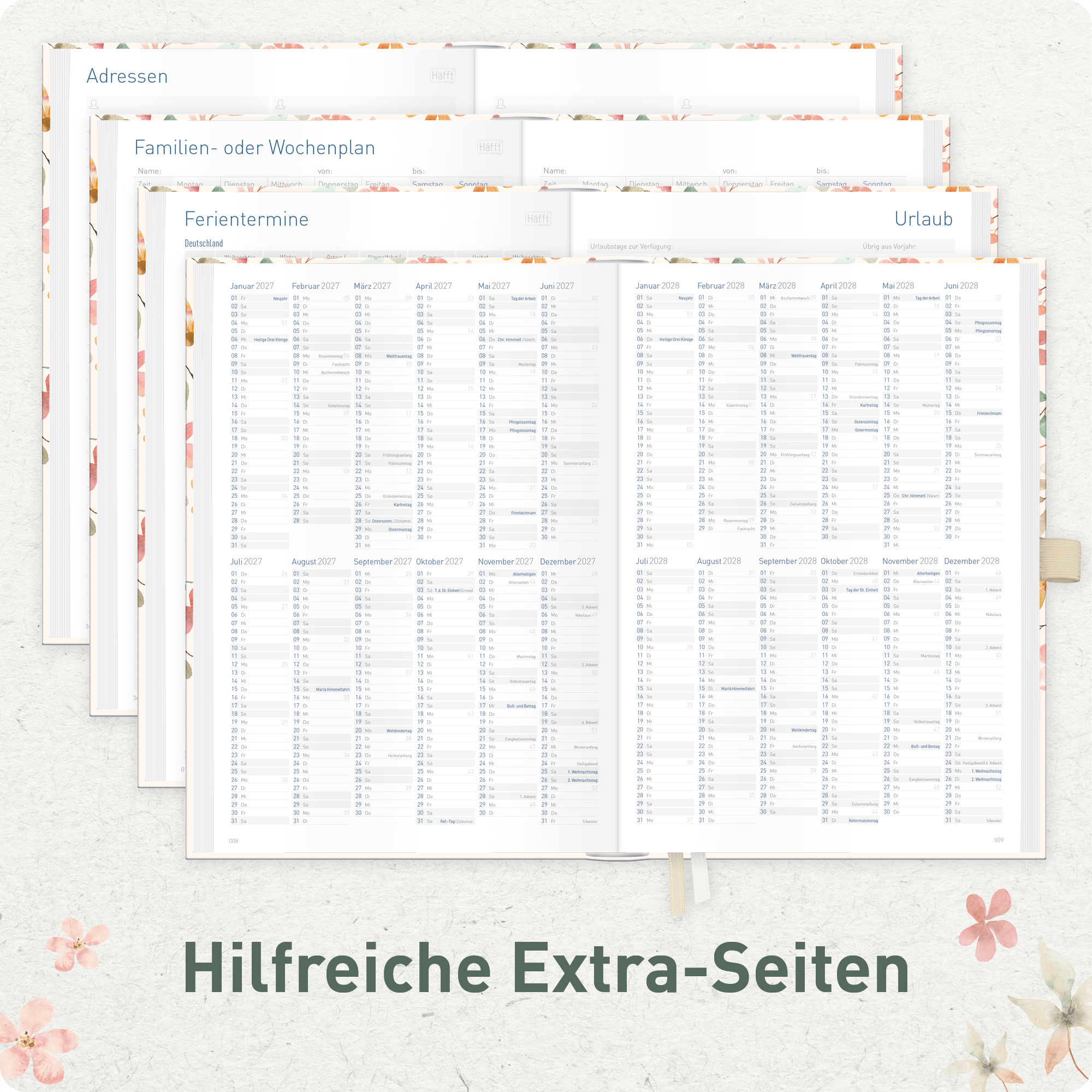 Artikelbild 6 des Artikels “Organizer Day by Day A5 2027 [Wild Blossoms] “