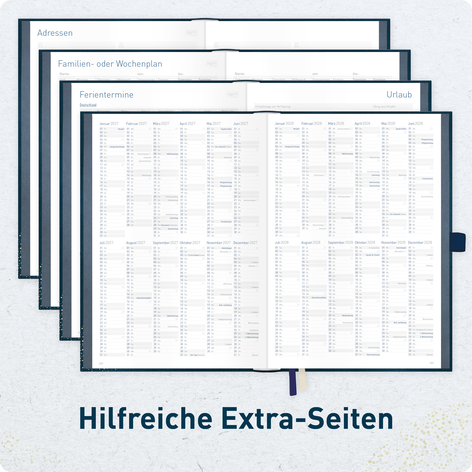 Artikelbild 6 des Artikels “Organizer Day by Day Deluxe A5 2027 [Golden Earth] “