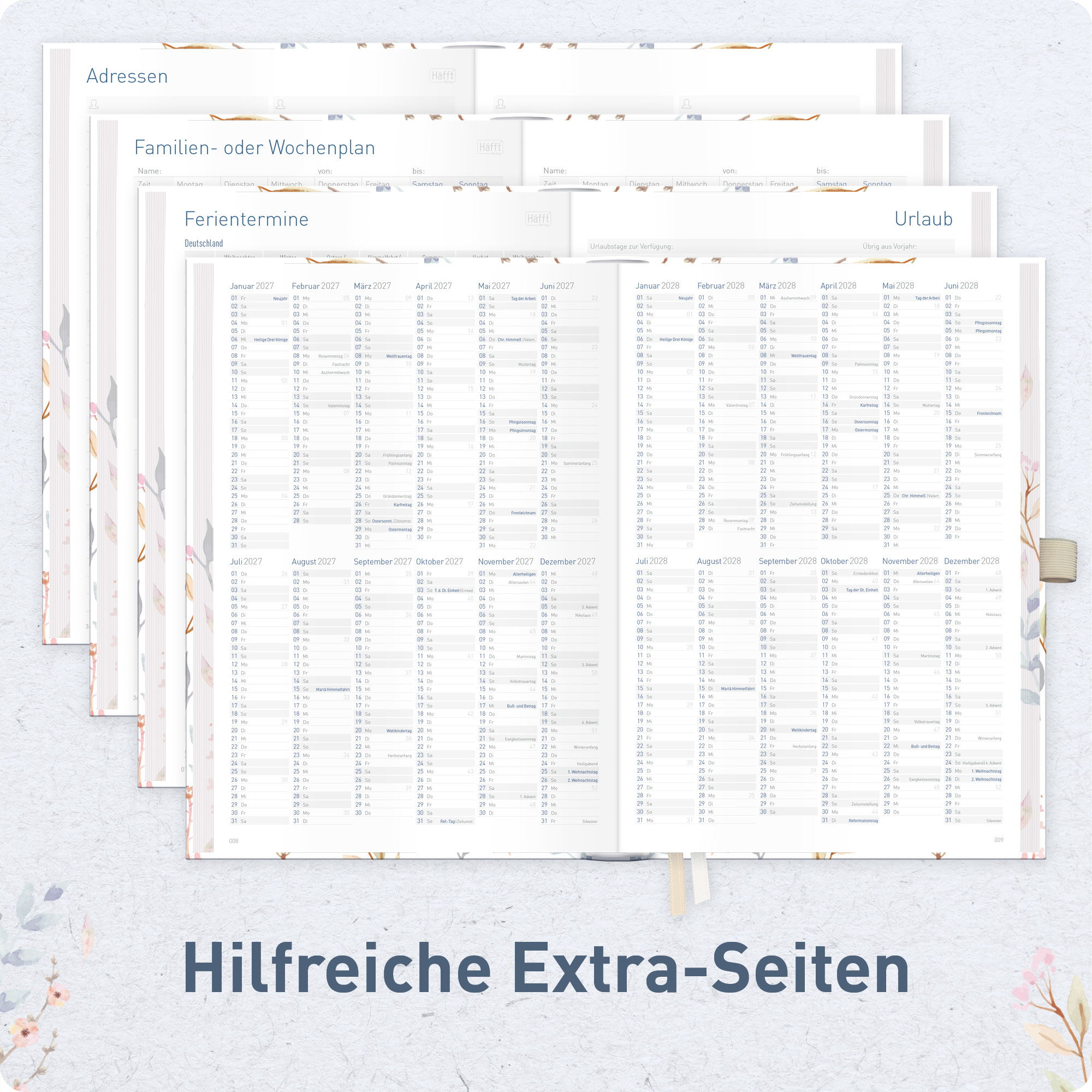 Artikelbild 6 des Artikels “Organizer Day by Day Deluxe A5 [Sweet Flowers] “