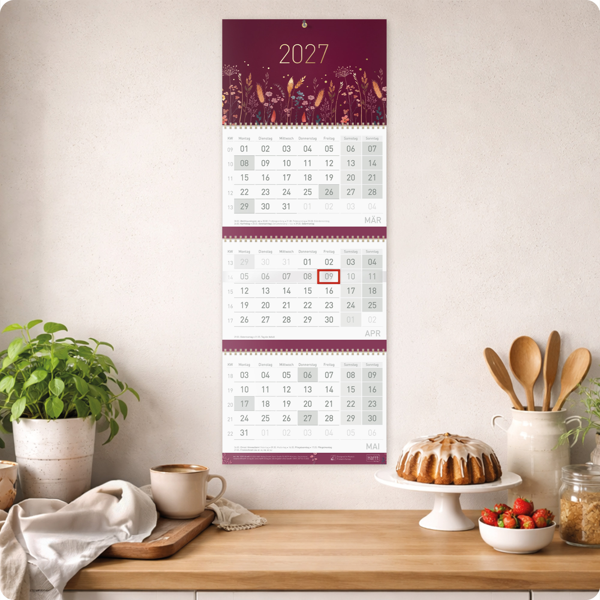 Artikelbild 6 des Artikels “3-Monatskalender 2027 [Velvet Flowers] “
