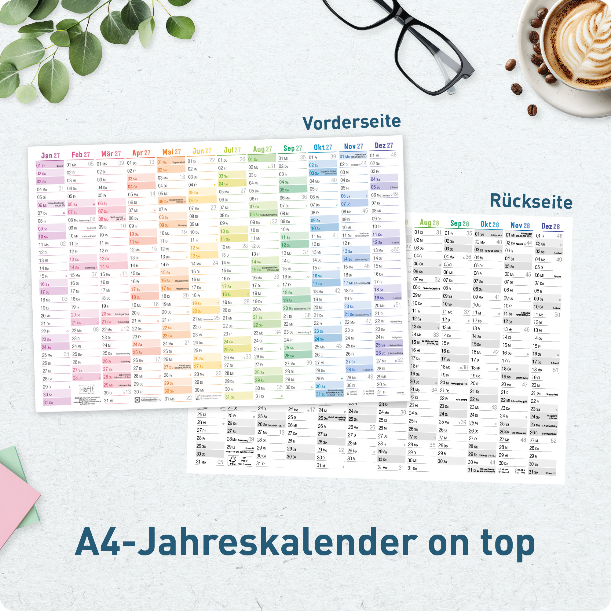 Artikelbild 6 des Artikels “Wandkalender A3 2027 quer [Rainbow] “
