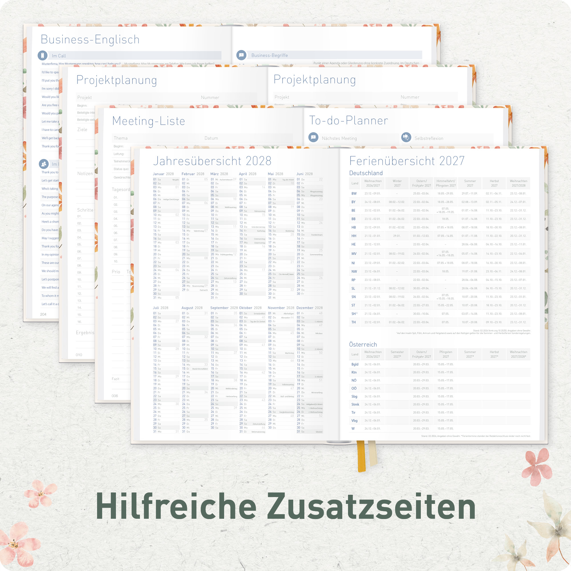 Artikelbild 6 des Artikels “Business-Timer A5 2027 [Wild Blossoms] “