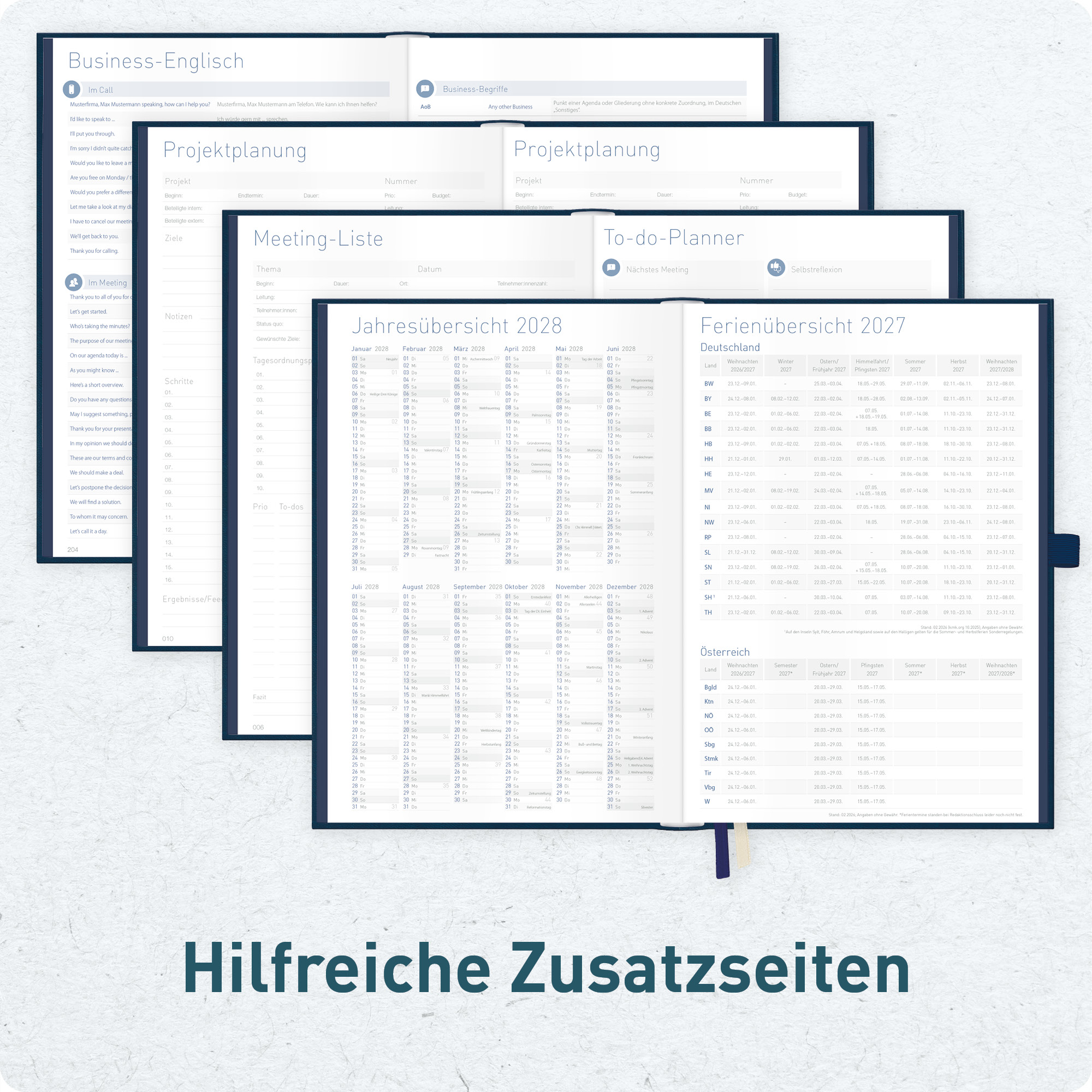 Artikelbild 6 des Artikels “Business-Timer Deluxe A5 2027 [Nachtblau] “
