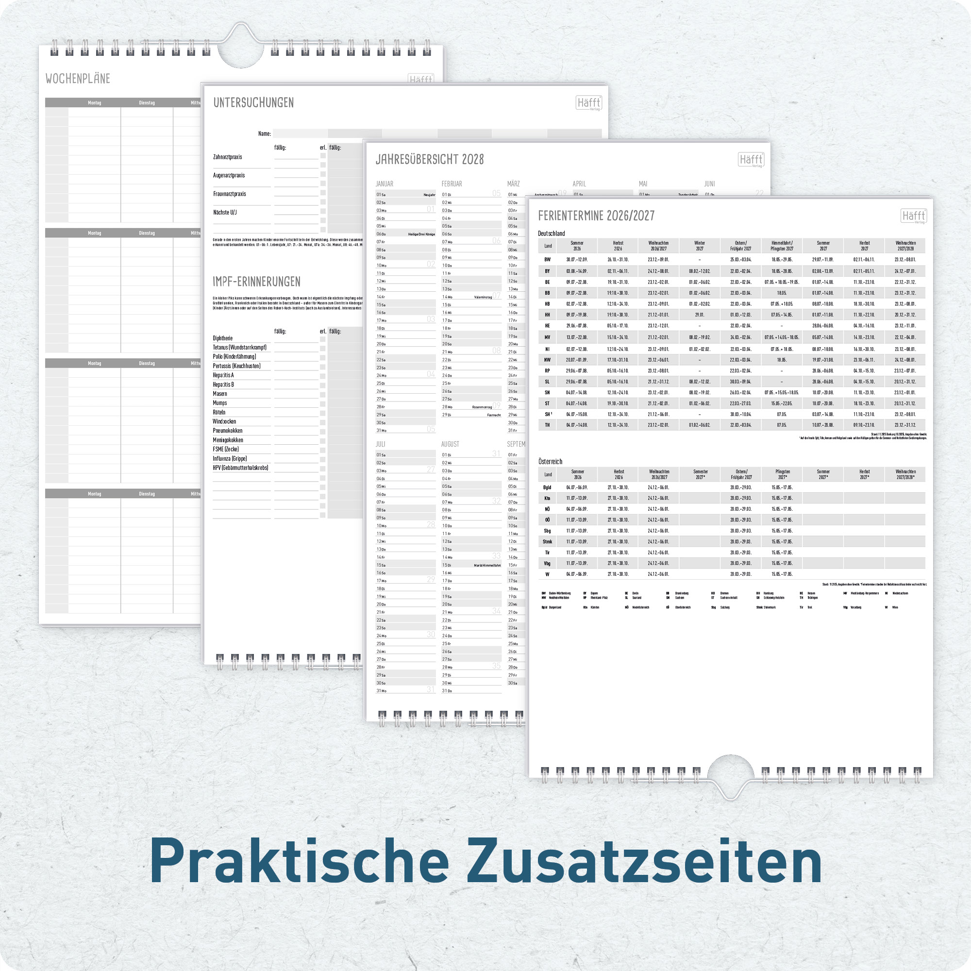 Artikelbild 6 des Artikels “Familienplaner kompakt 2027 Wandkalender mit 6 Spalten [Rainbow] “