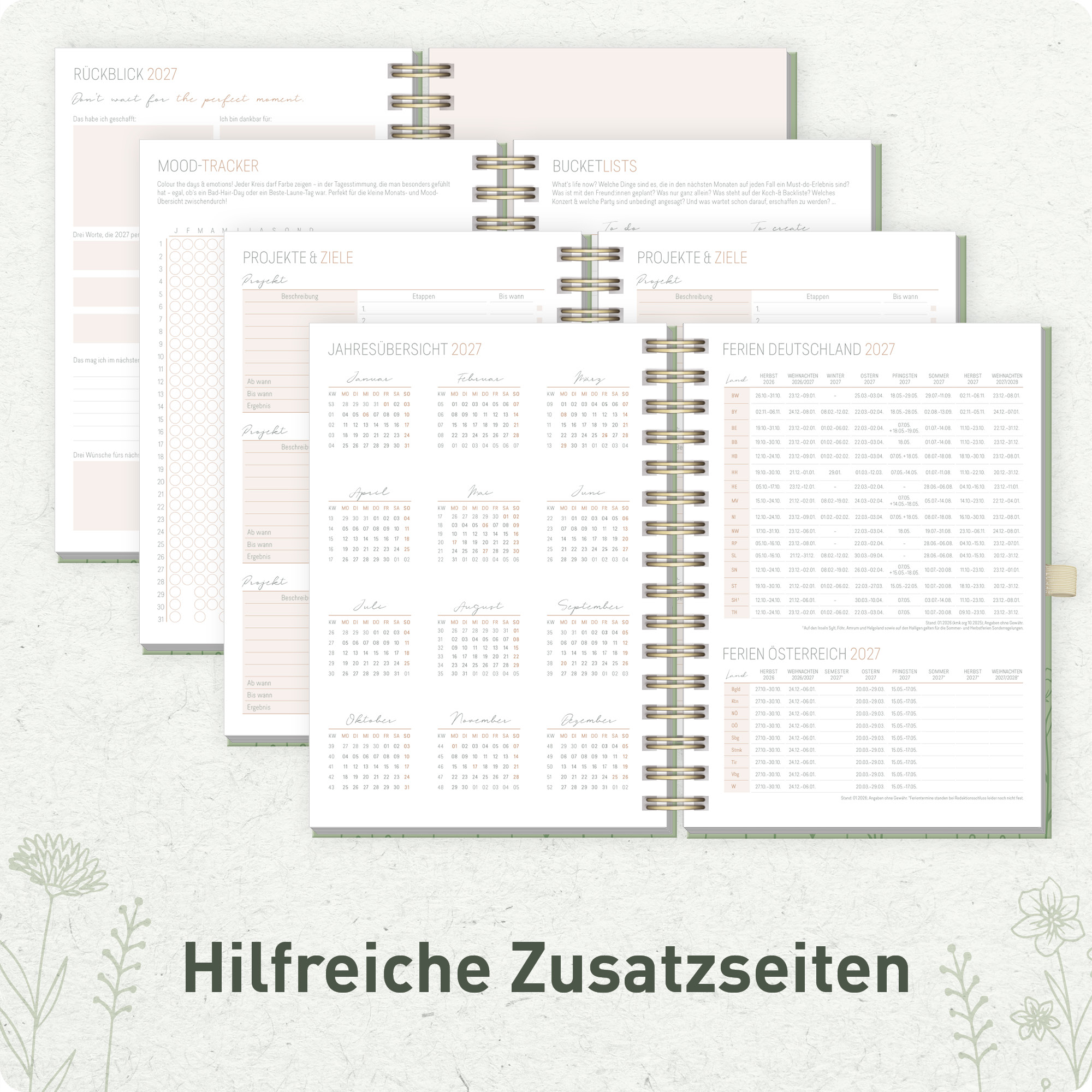 Artikelbild 6 des Artikels “Lieblings-Timer Deluxe A5 2027 [Fine Flowers] “