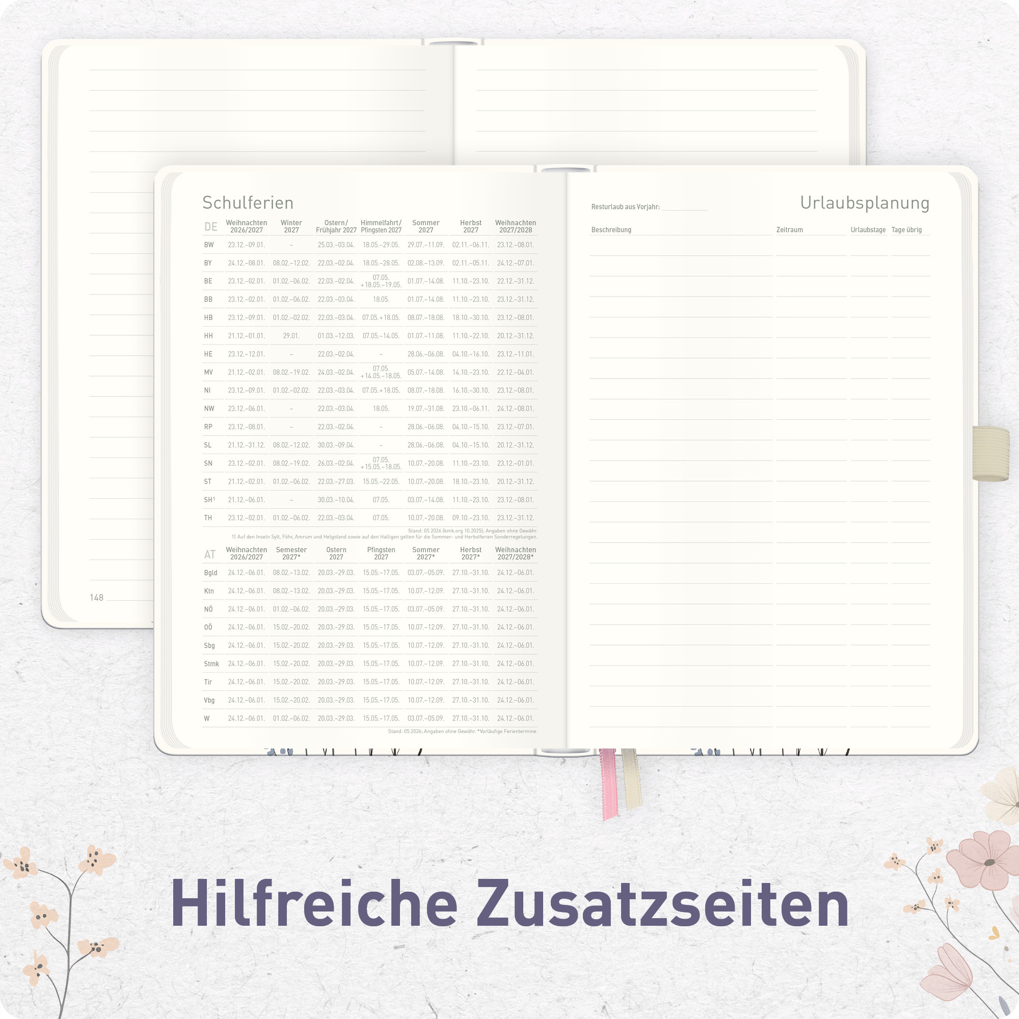 Artikelbild 6 des Artikels “Wochen-Notiz-Kalender A6 2027 [Flower Joy] “