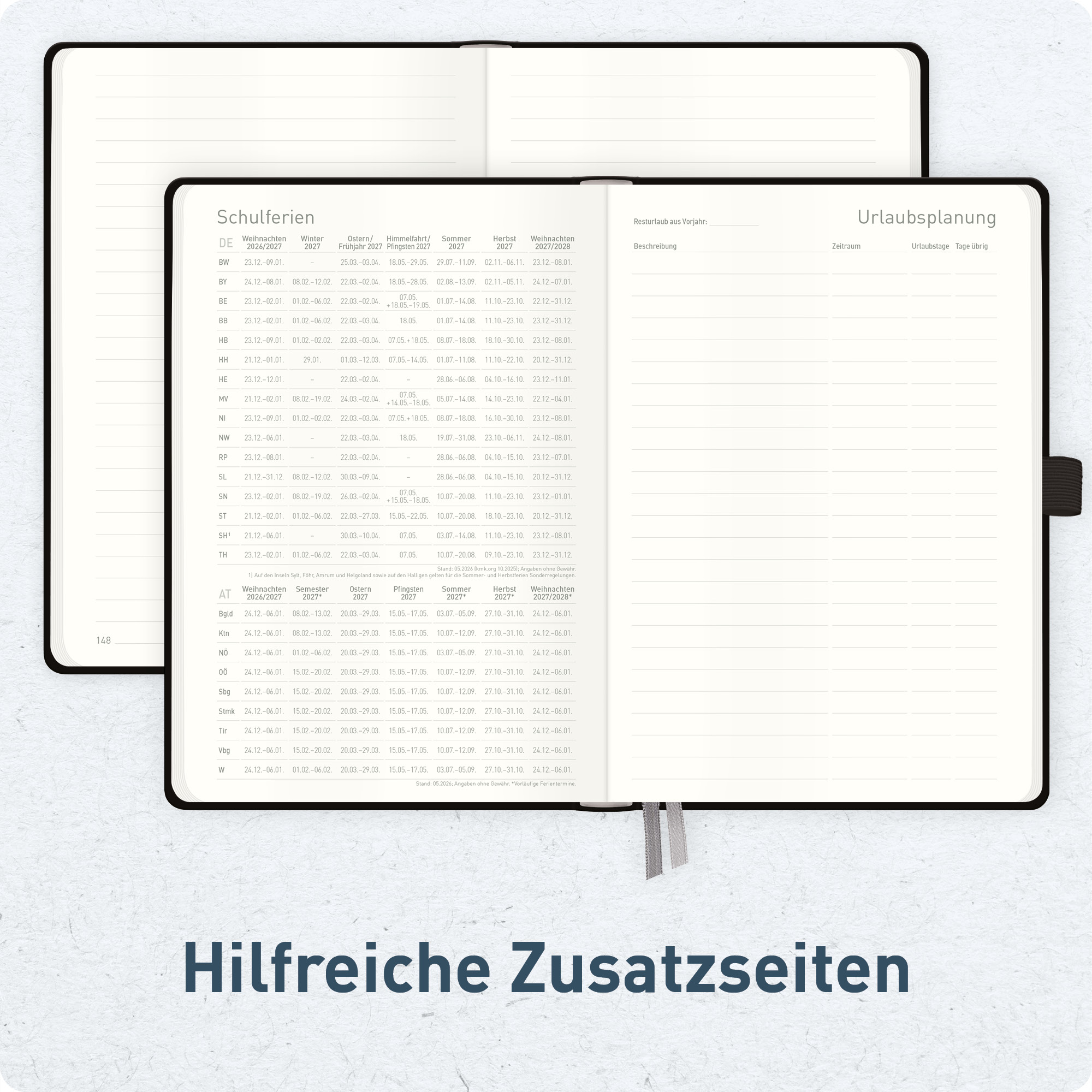 Artikelbild 6 des Artikels “Wochen-Notiz-Kalender A6 2027 [Schwarz] “
