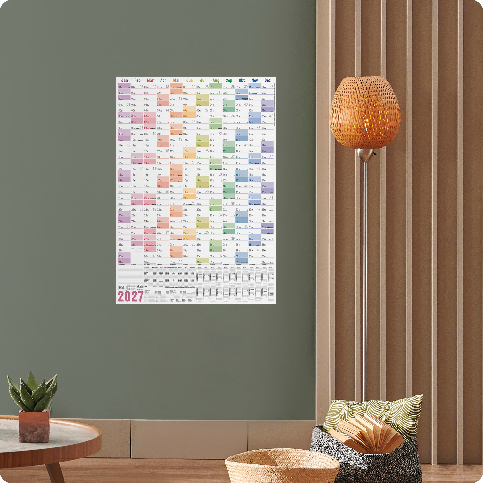 Artikelbild 6 des Artikels “XXL Wandkalender 2027 A1+ Hochformat [Rainbow] “
