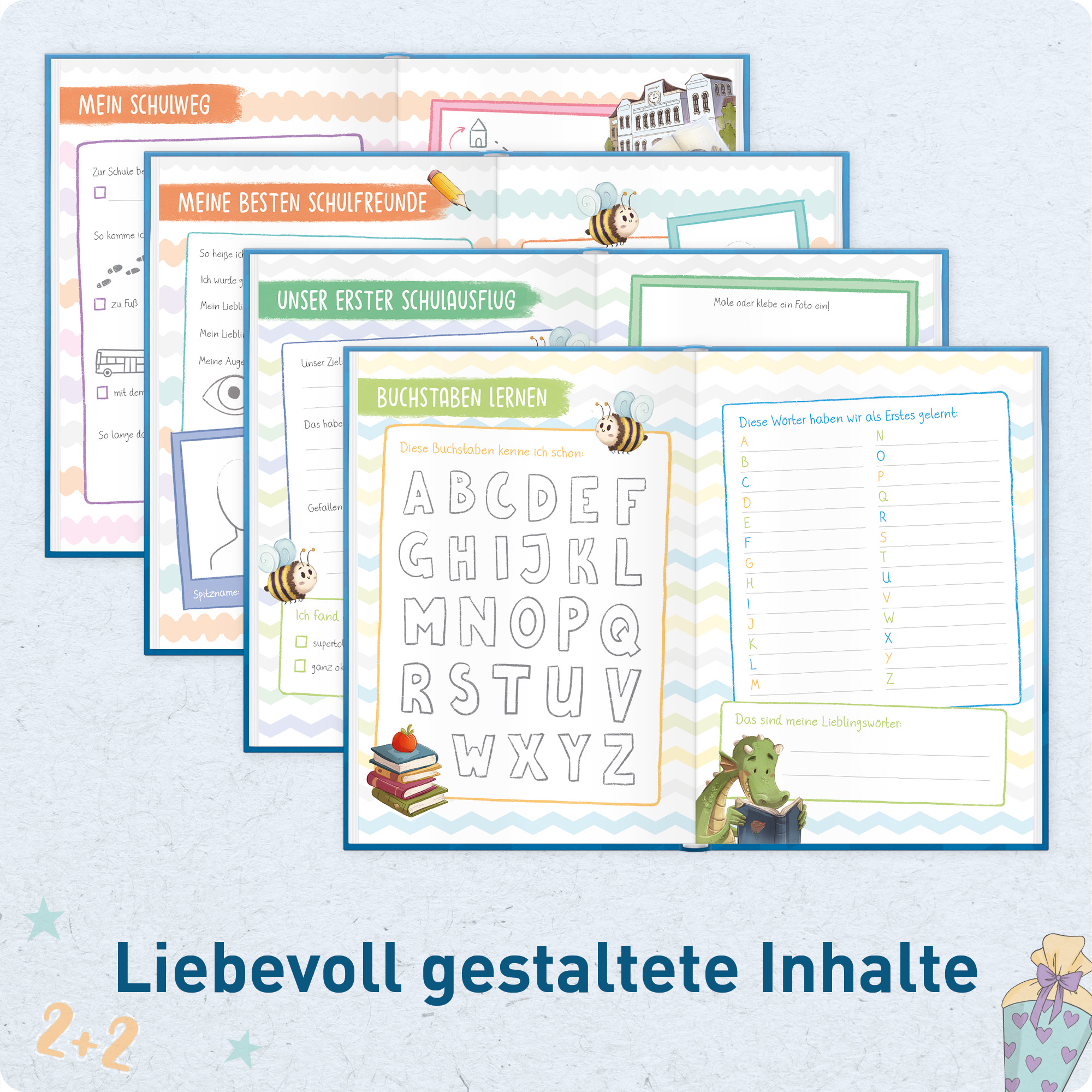 Artikelbild 6 des Artikels “Endlich Schulkind A5 zur Einschulung [Dino] “