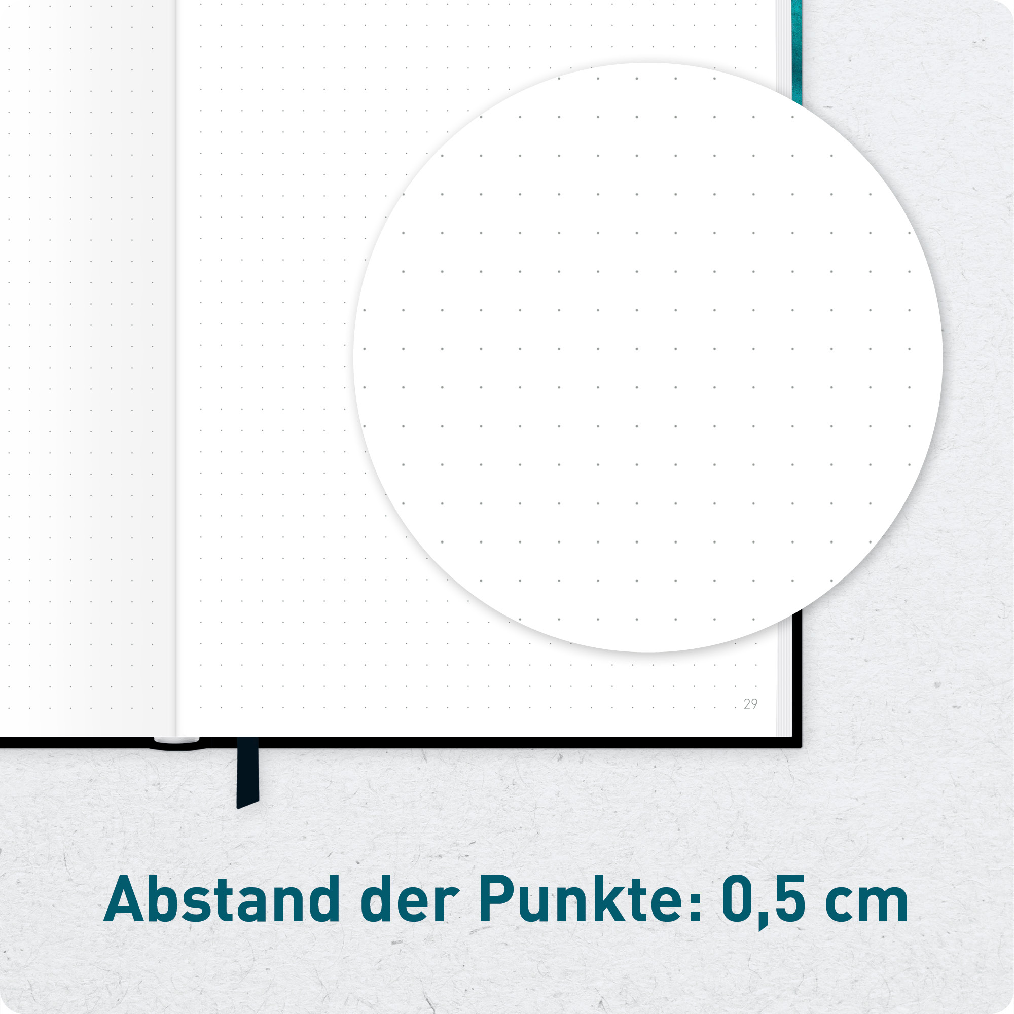 Artikelbild 6 des Artikels “paper&you Journal dotted A5 [Shiny Teal] “