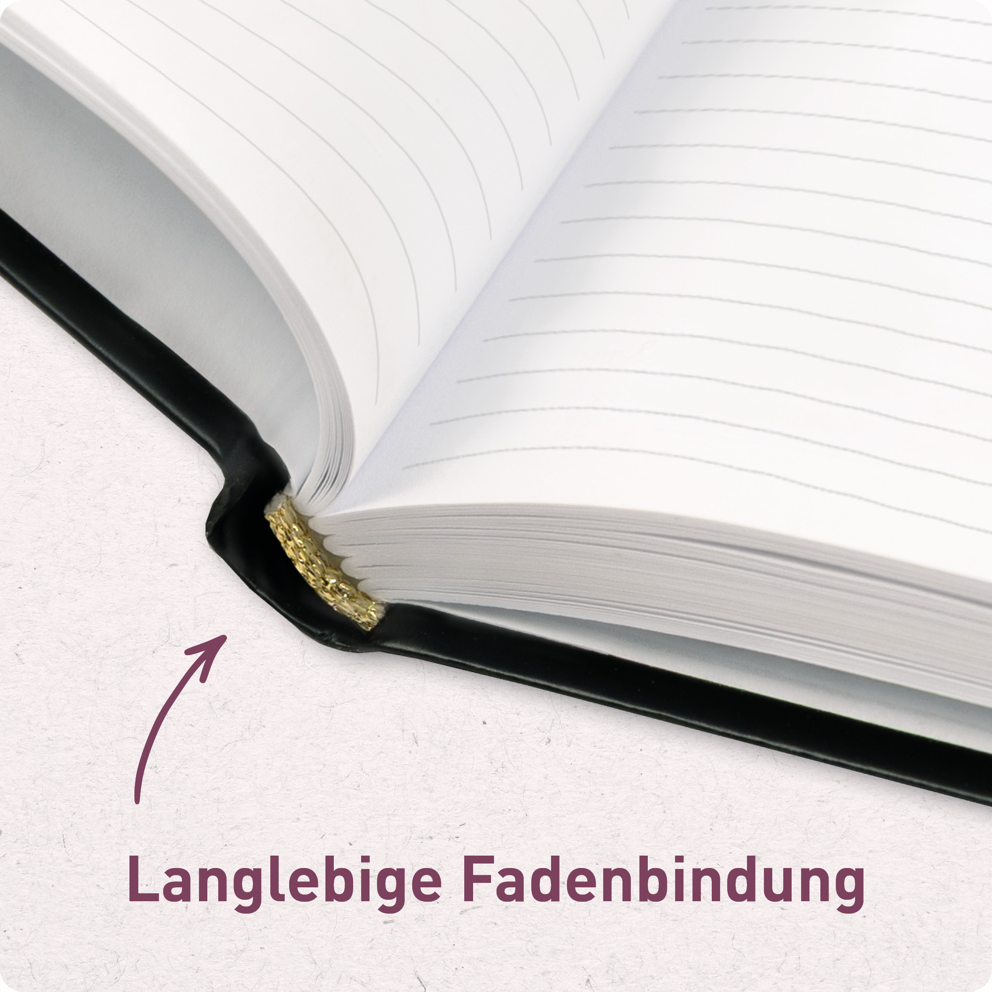 Artikelbild 6 des Artikels “paper&you Notizbuch A4+ liniert [Silky Pink] “