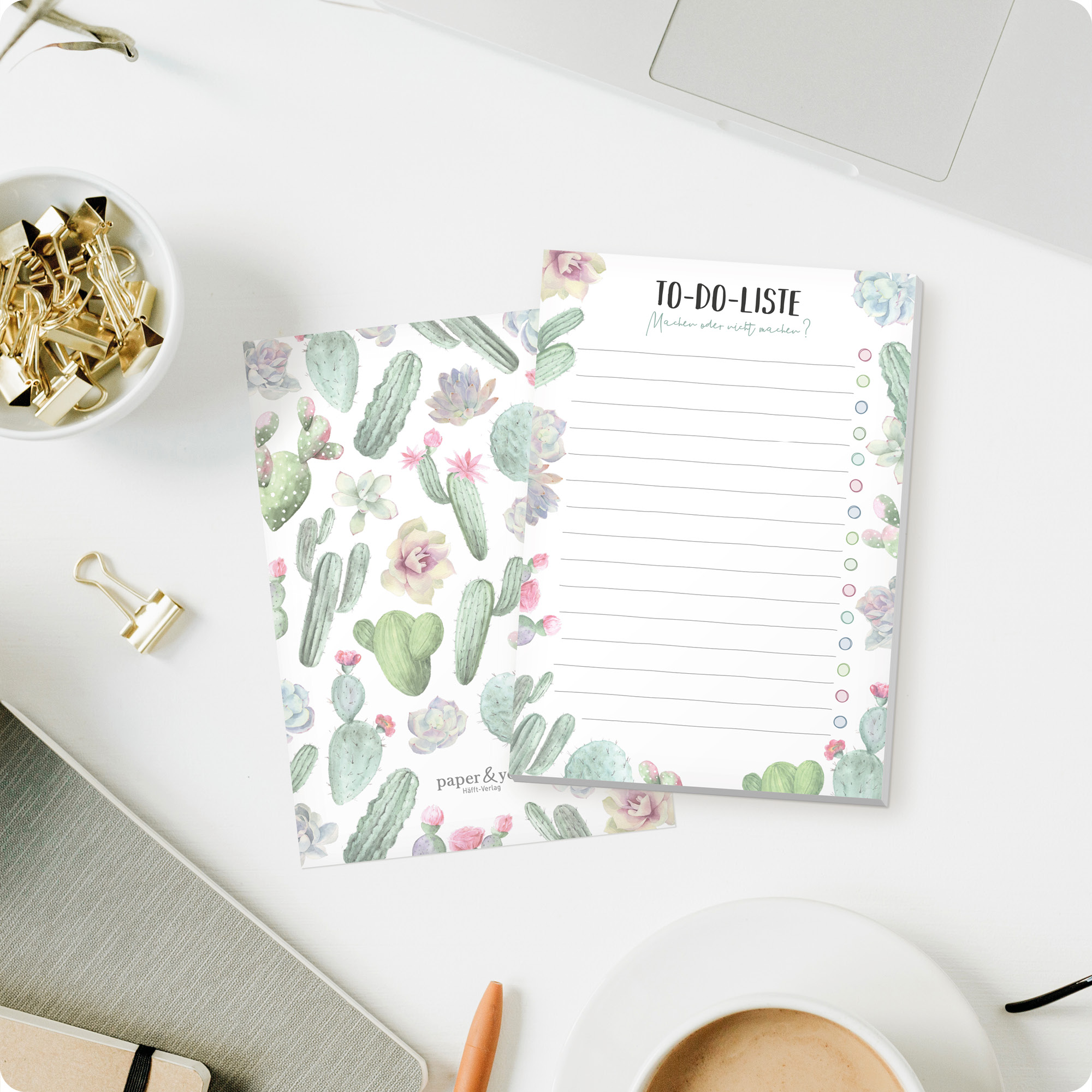 Artikelbild 6 des Artikels “paper&you To-do Listen Block A6 [Kakteen] “
