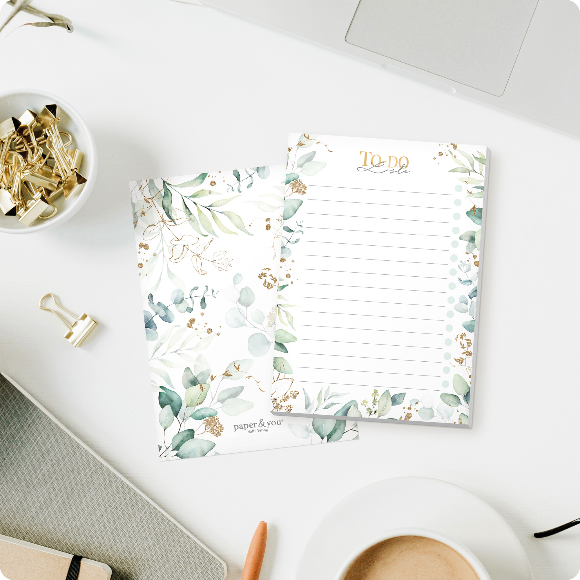 Artikelbild 6 des Artikels “paper&you To-do Listen Block A6 [Blattgold] “