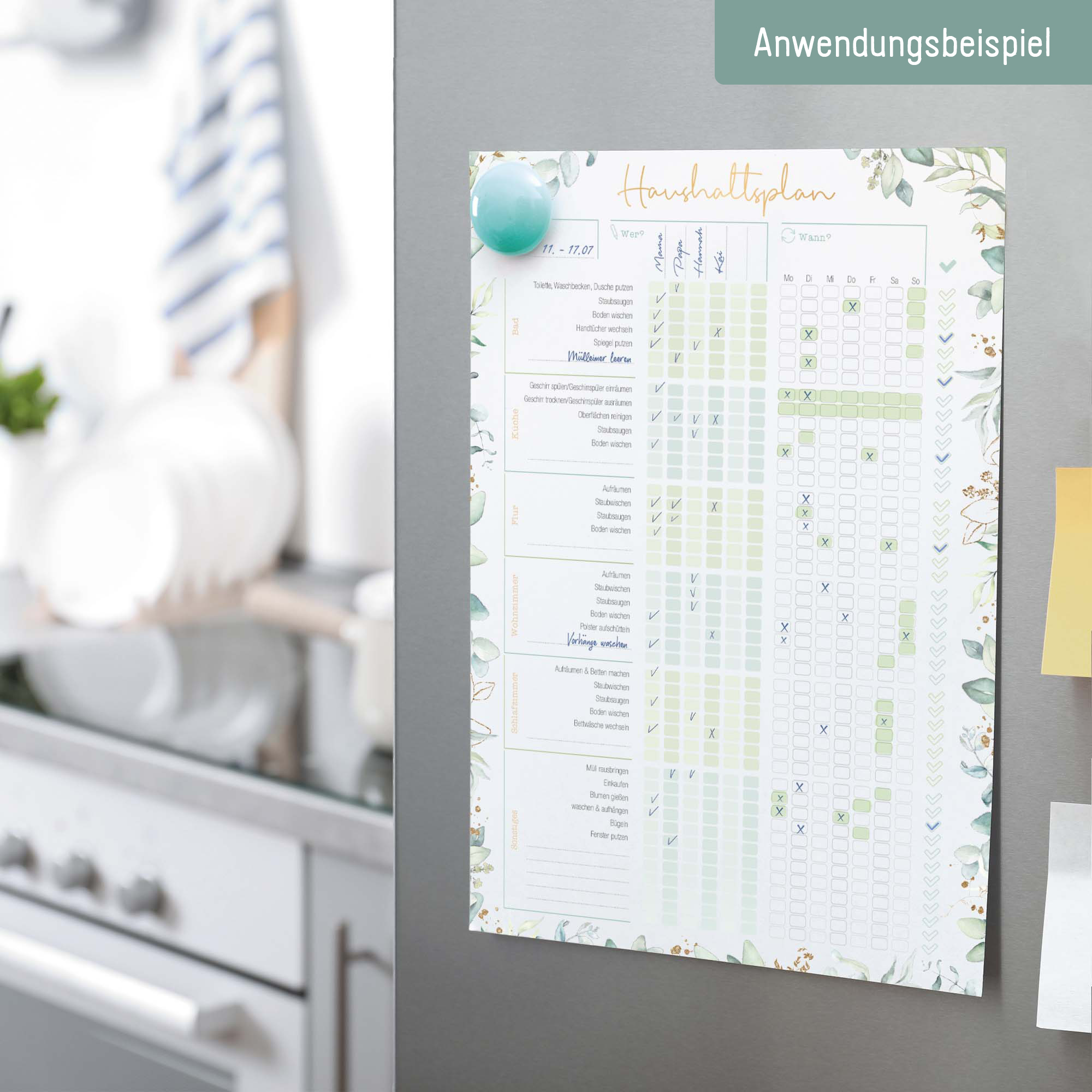 Artikelbild 6 des Artikels “Haushaltsplan Block A4 [Blattgold] “