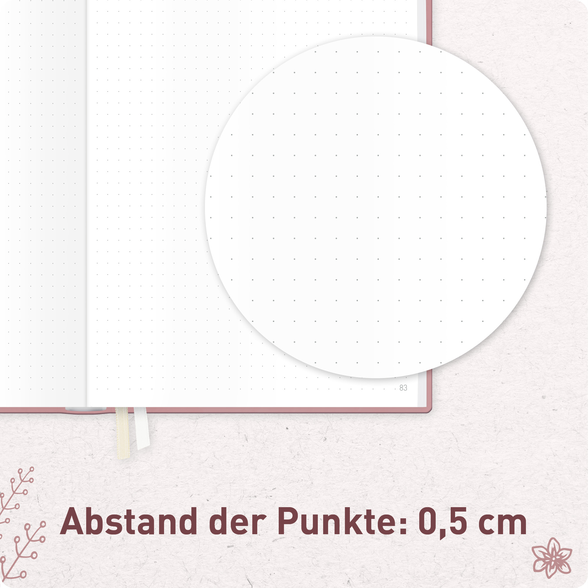 Artikelbild 6 des Artikels “p&y Journal Premium dotted A5 [Fine Flowers rosé] “