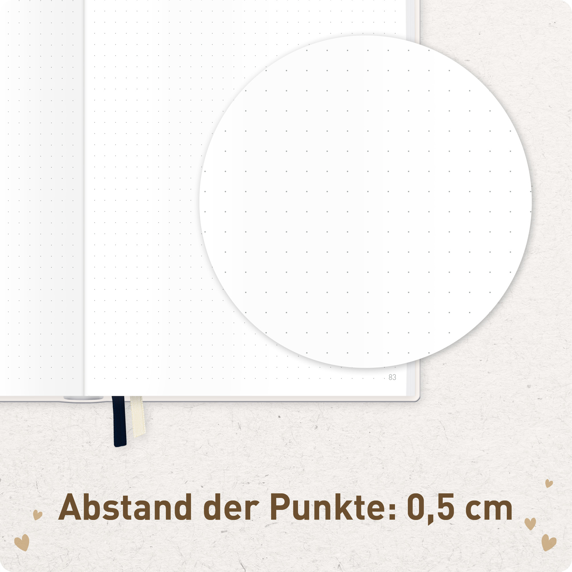 Artikelbild 6 des Artikels “p&y Journal Premium dotted A5 [Golden Hearts] “