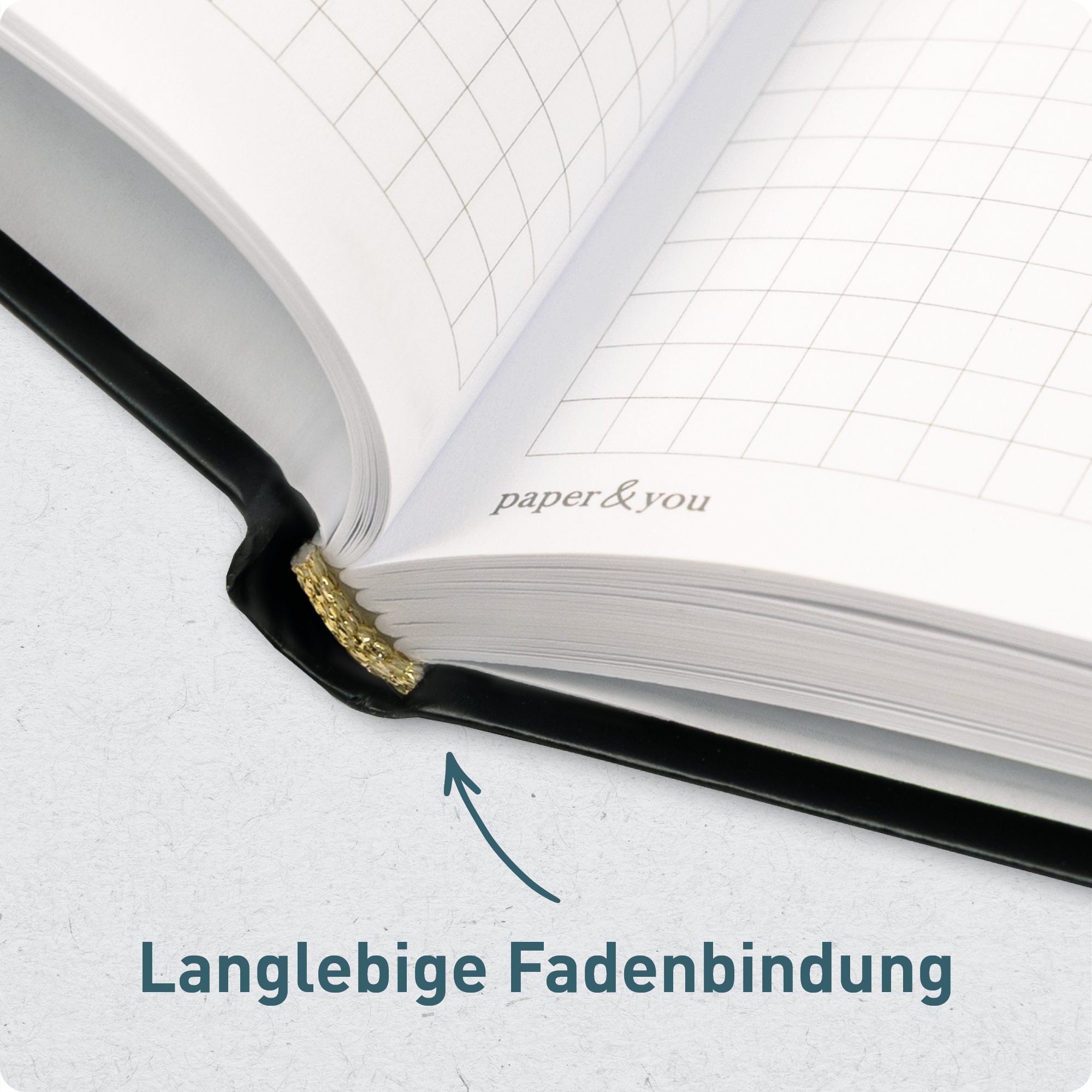 Artikelbild 6 des Artikels “paper&you Notizbuch kariert A6+ 